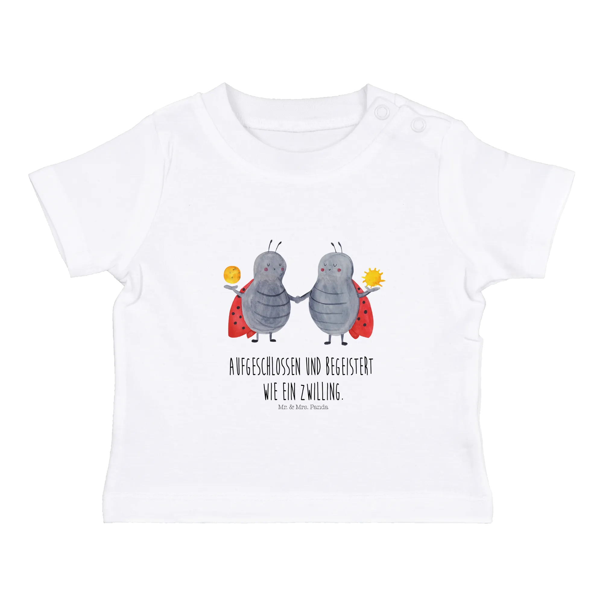 Organic Baby Shirt Sternzeichen Zwilling