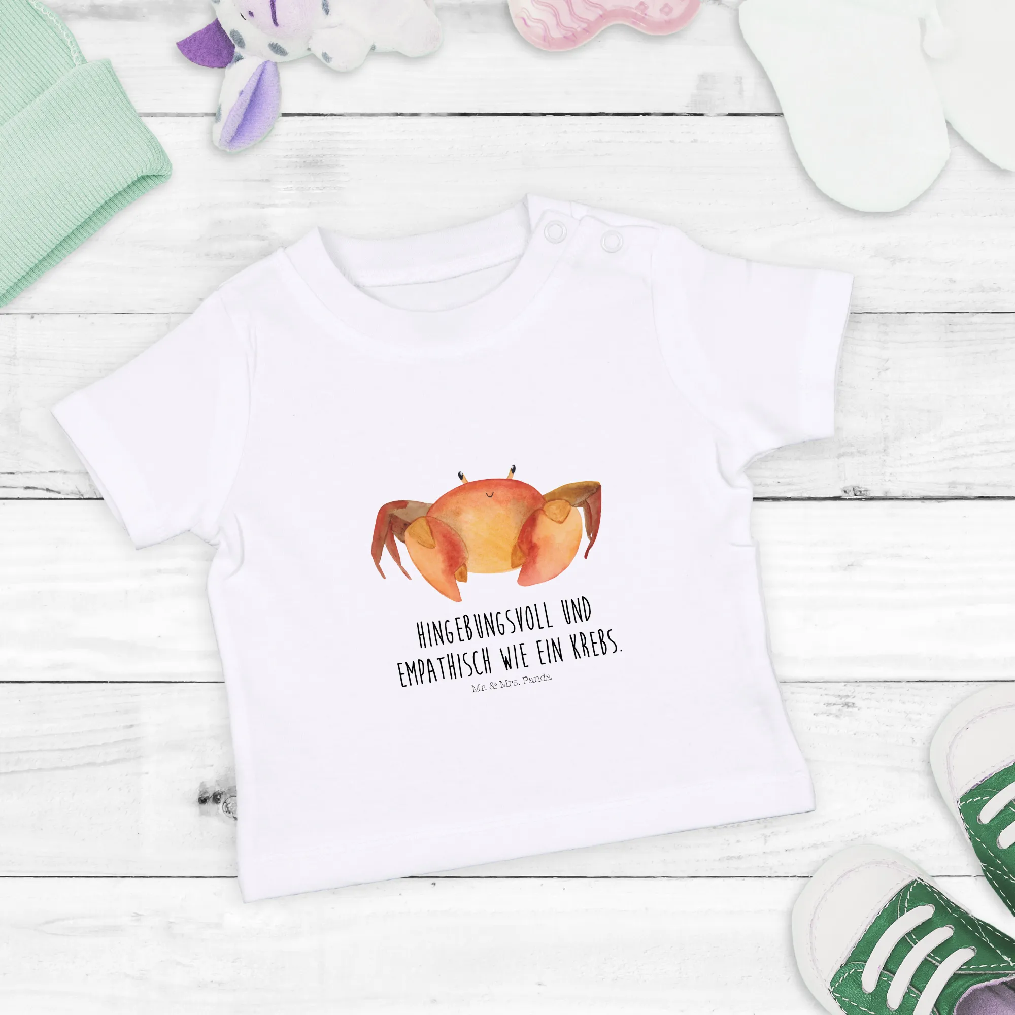 Organic Baby Shirt Sternzeichen Krebs