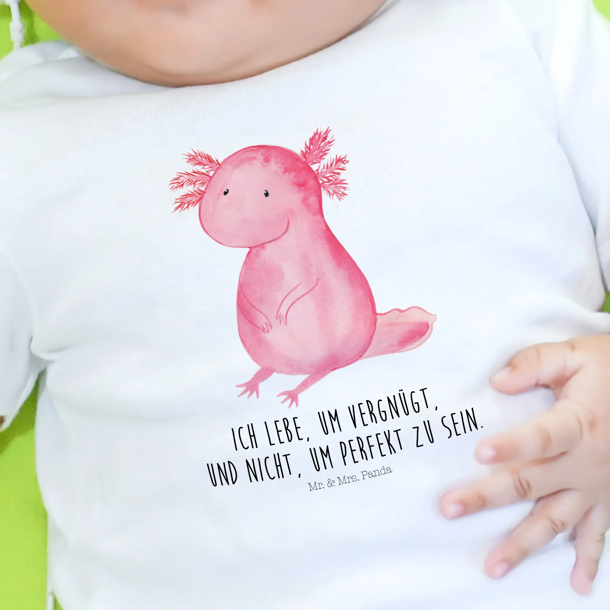 Organic Baby Shirt Axolotl null