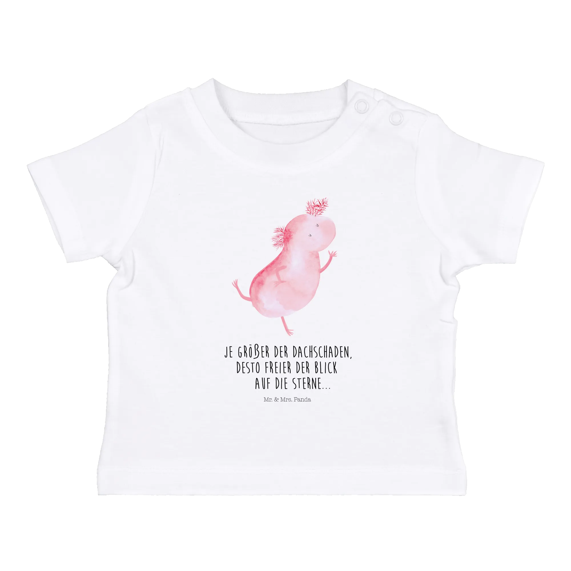 Organic Baby Shirt Axolotl Tanzen