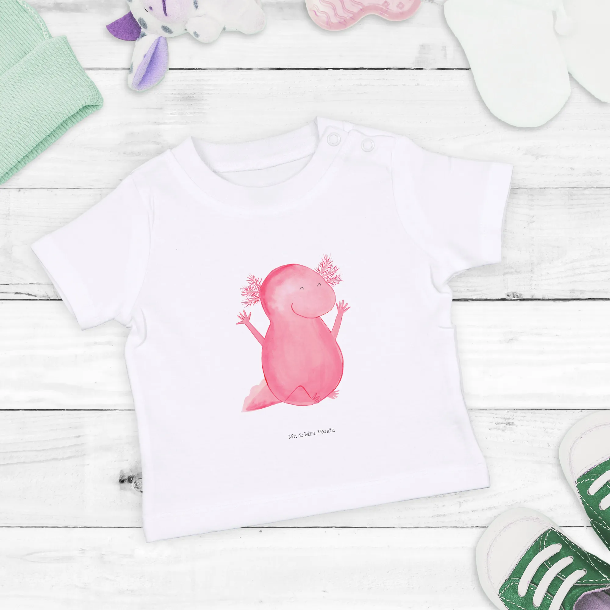 Organic Baby Shirt Axolotl Hurra