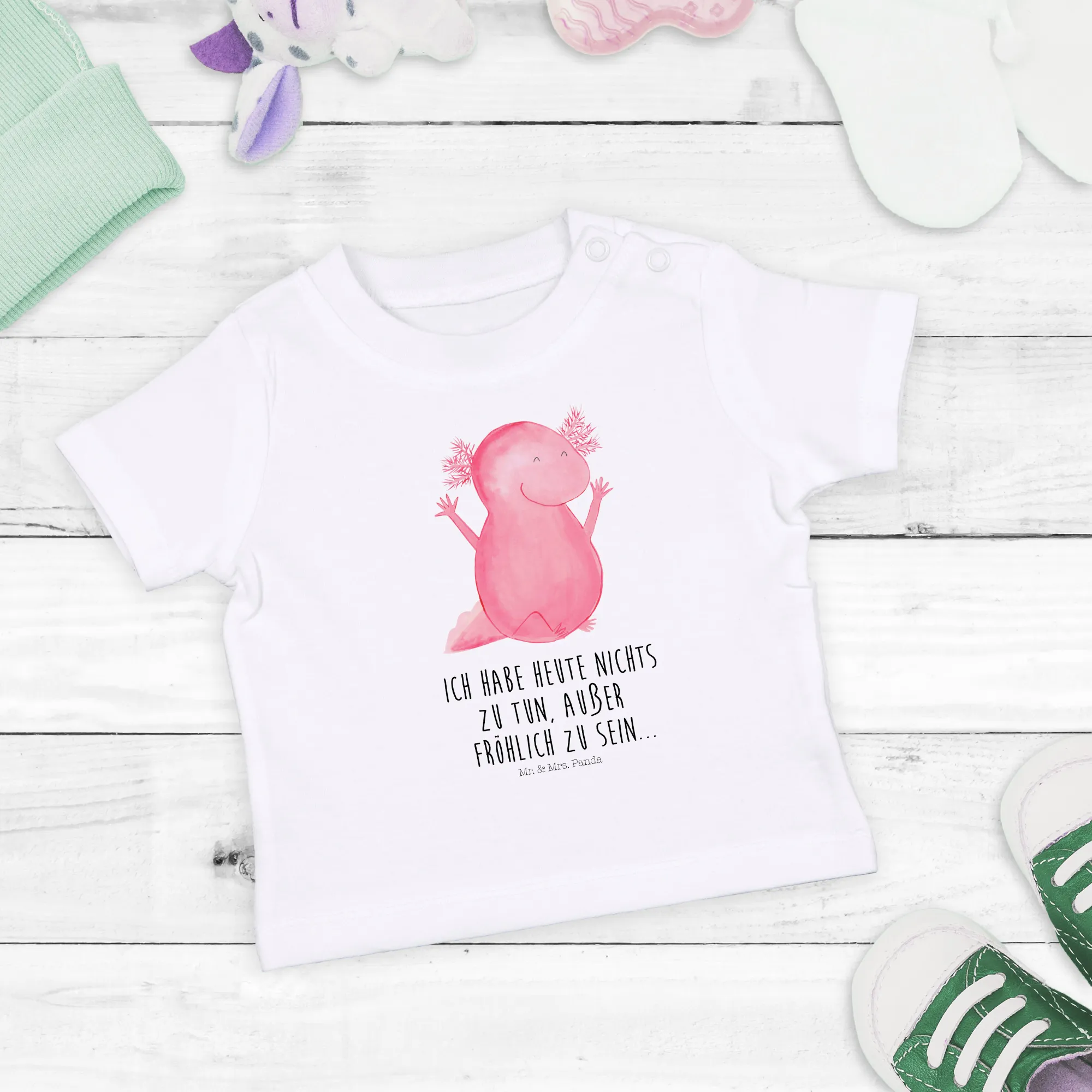 Organic Baby Shirt Axolotl Hurra