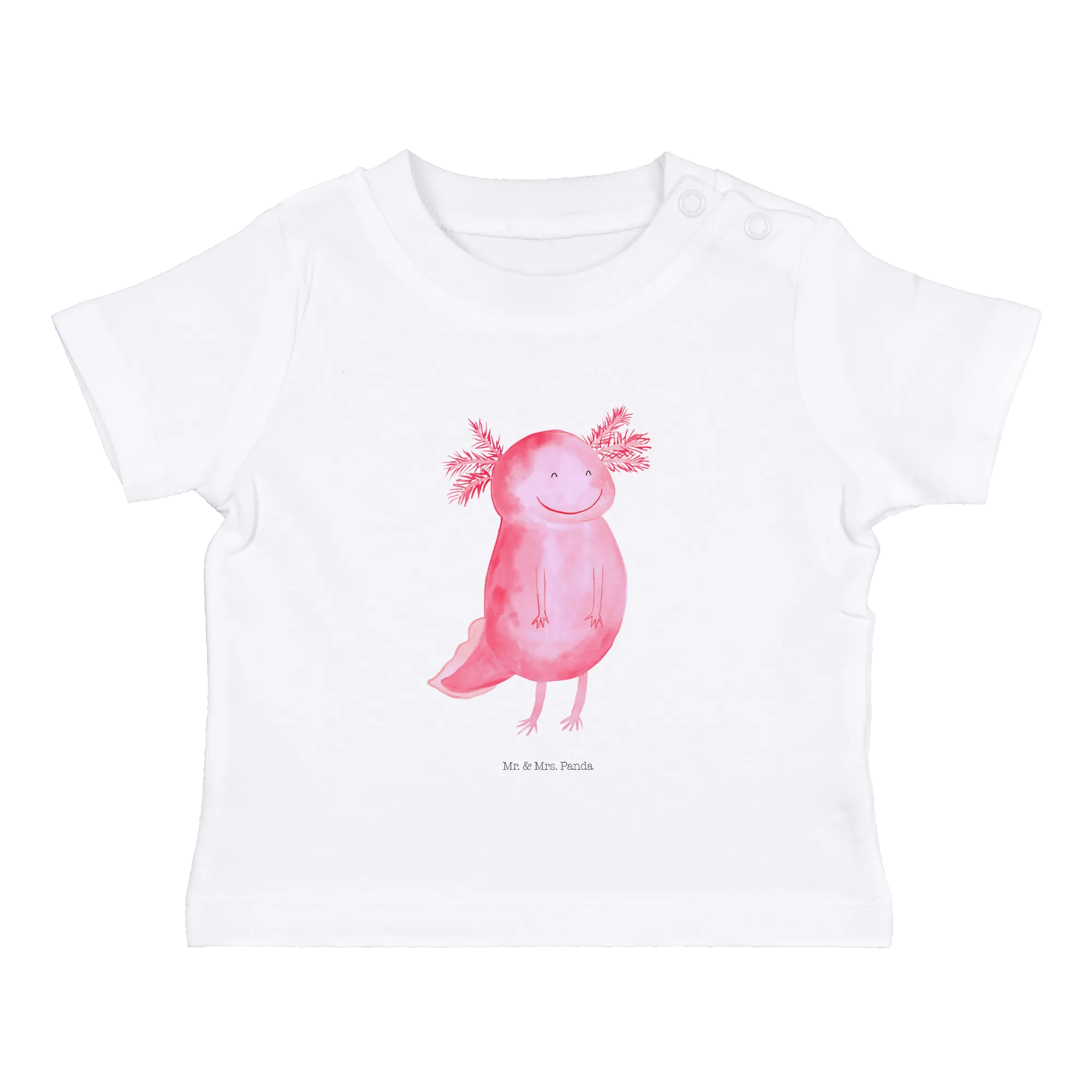 Organic Baby Shirt Axolotl Glücklich