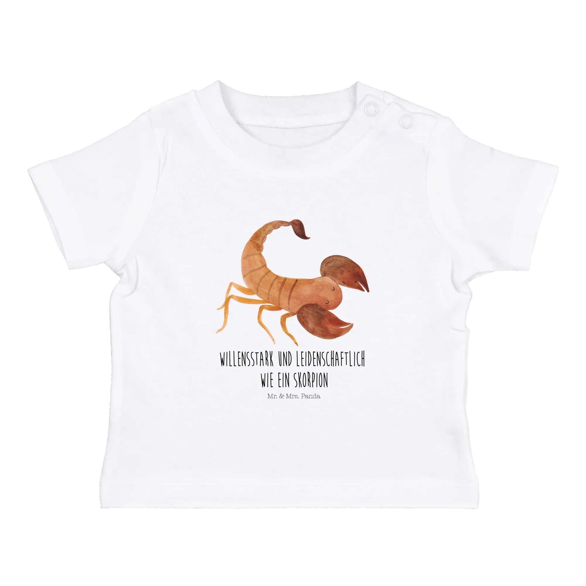 Organic Baby Shirt Sternzeichen Skorpion