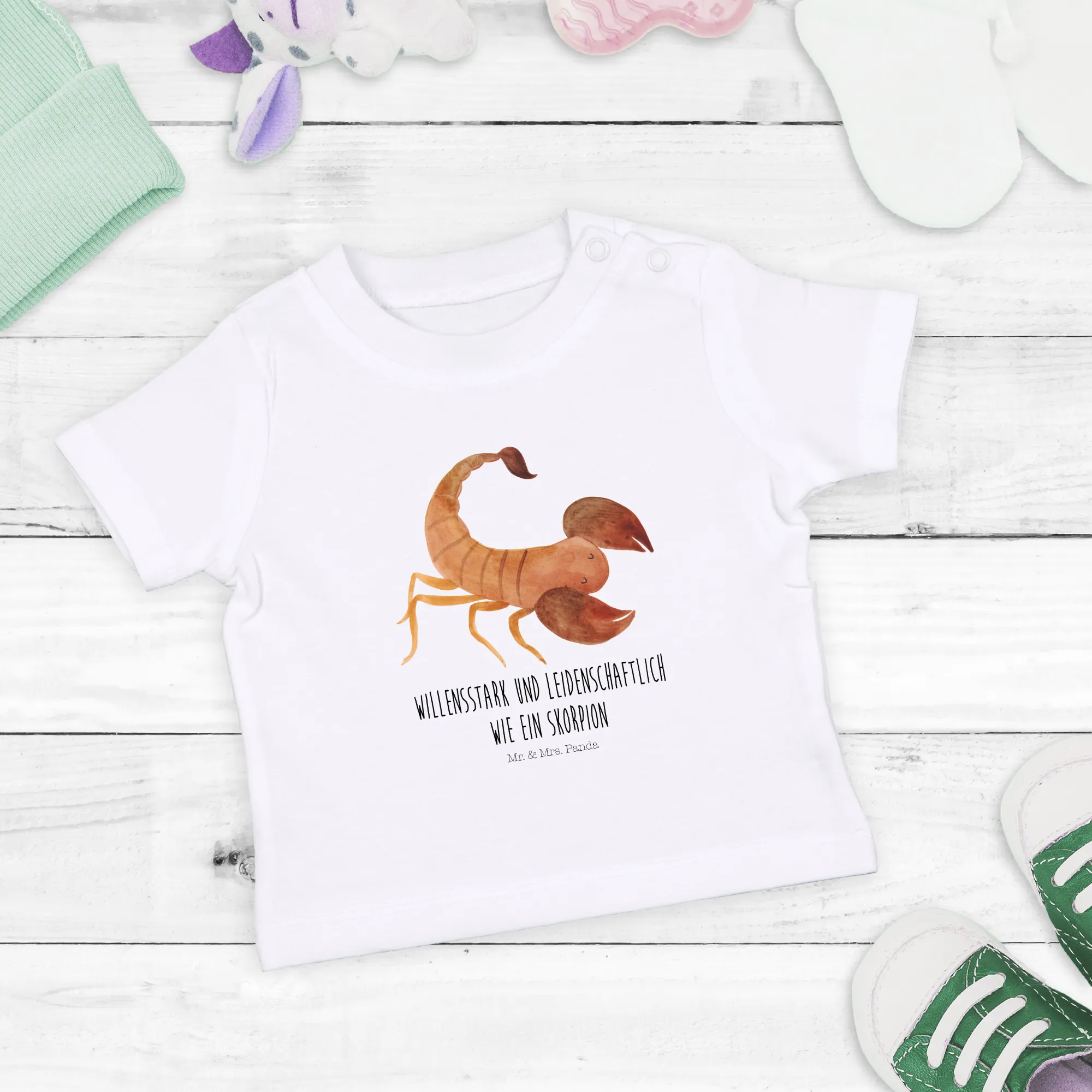 Organic Baby Shirt Sternzeichen Skorpion