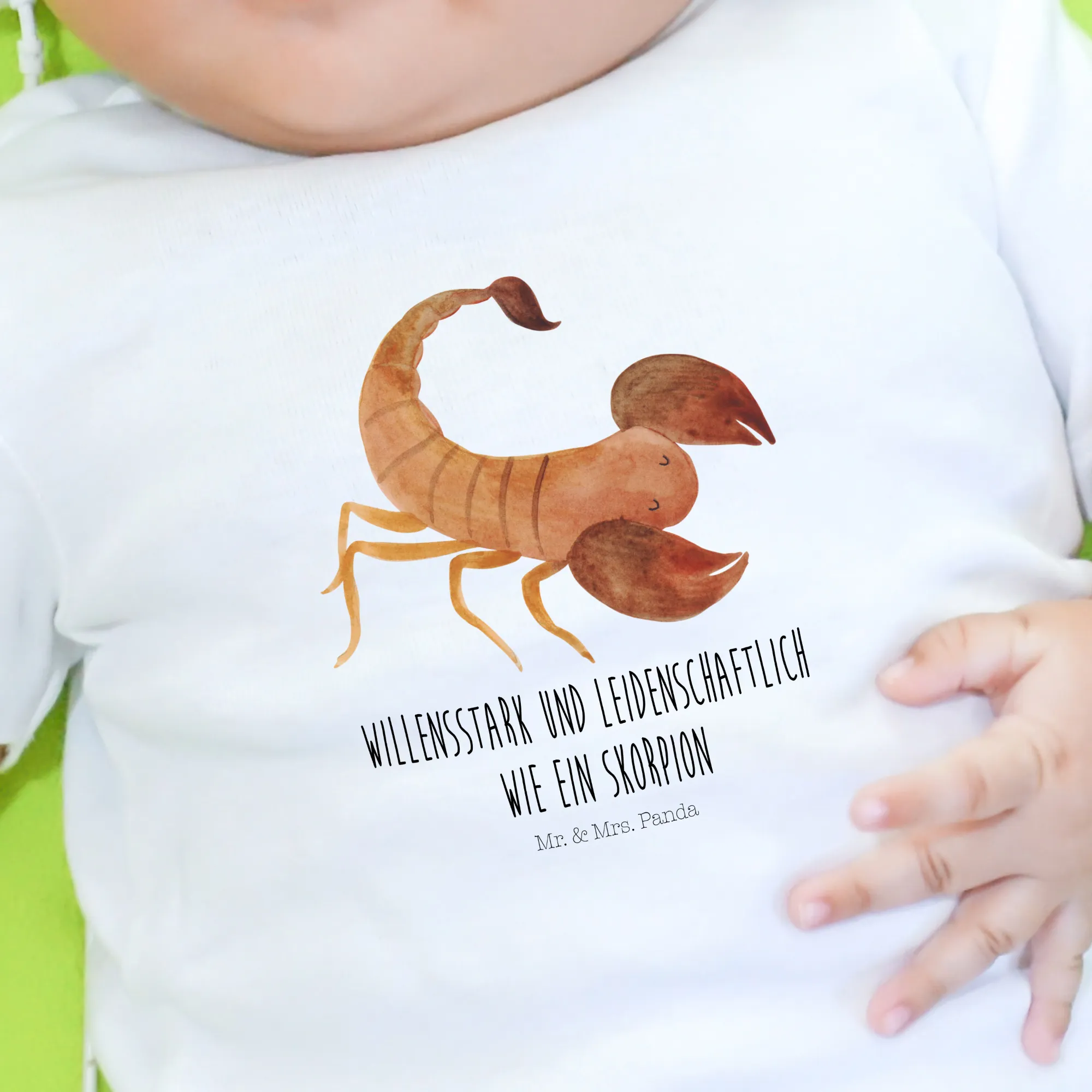 Organic Baby Shirt Sternzeichen Skorpion