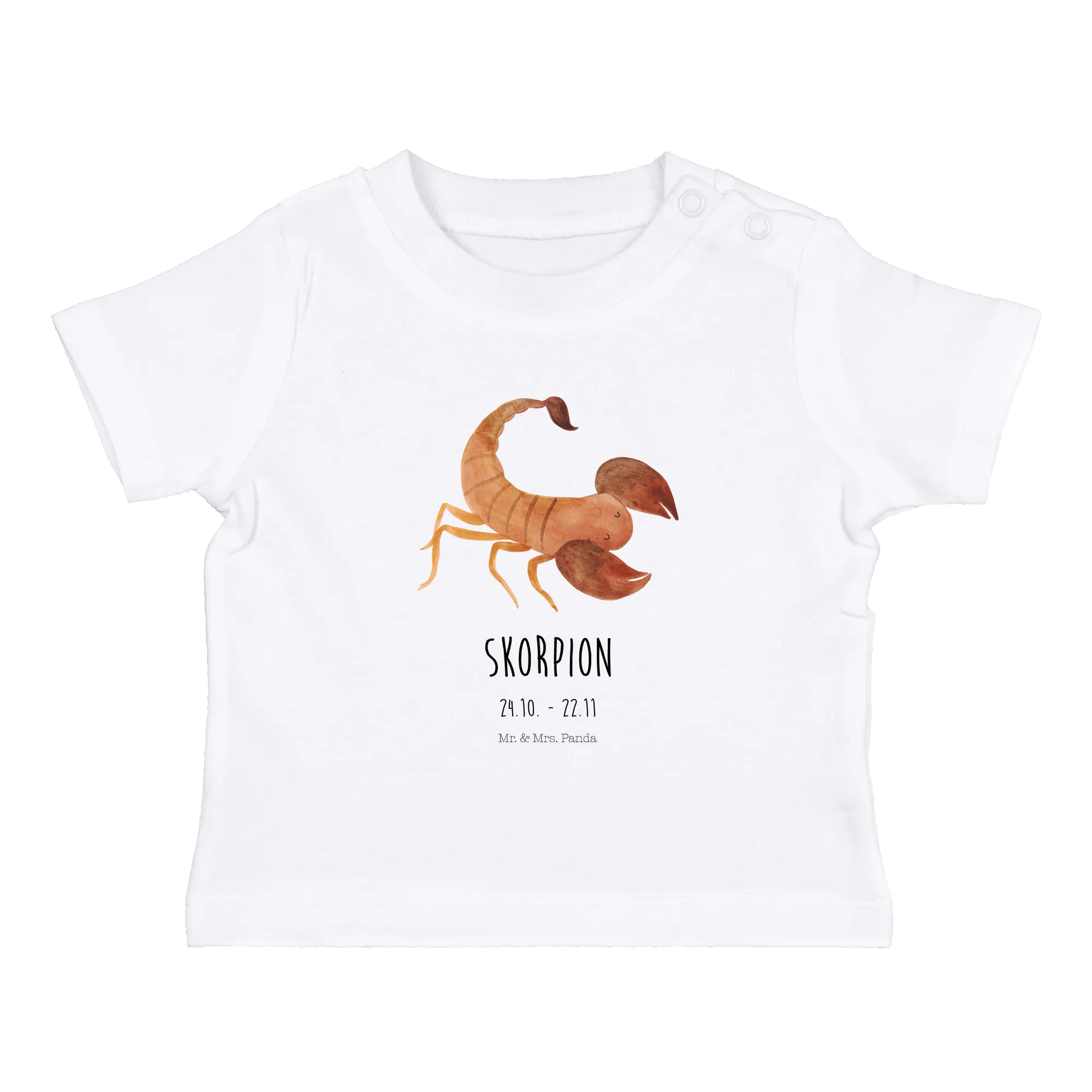 Organic Baby Shirt Sternzeichen Skorpion Classic