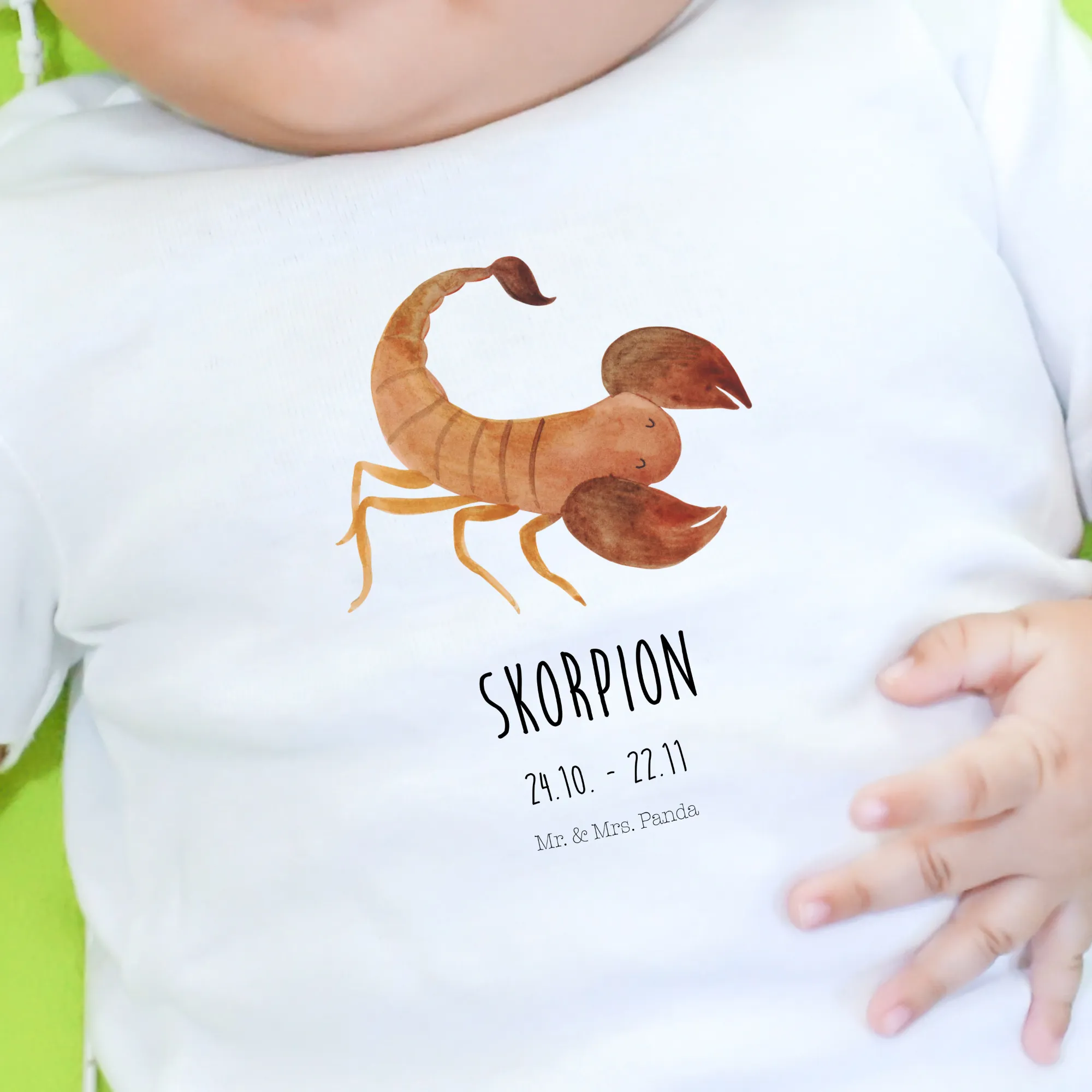 Organic Baby Shirt Sternzeichen Skorpion Classic