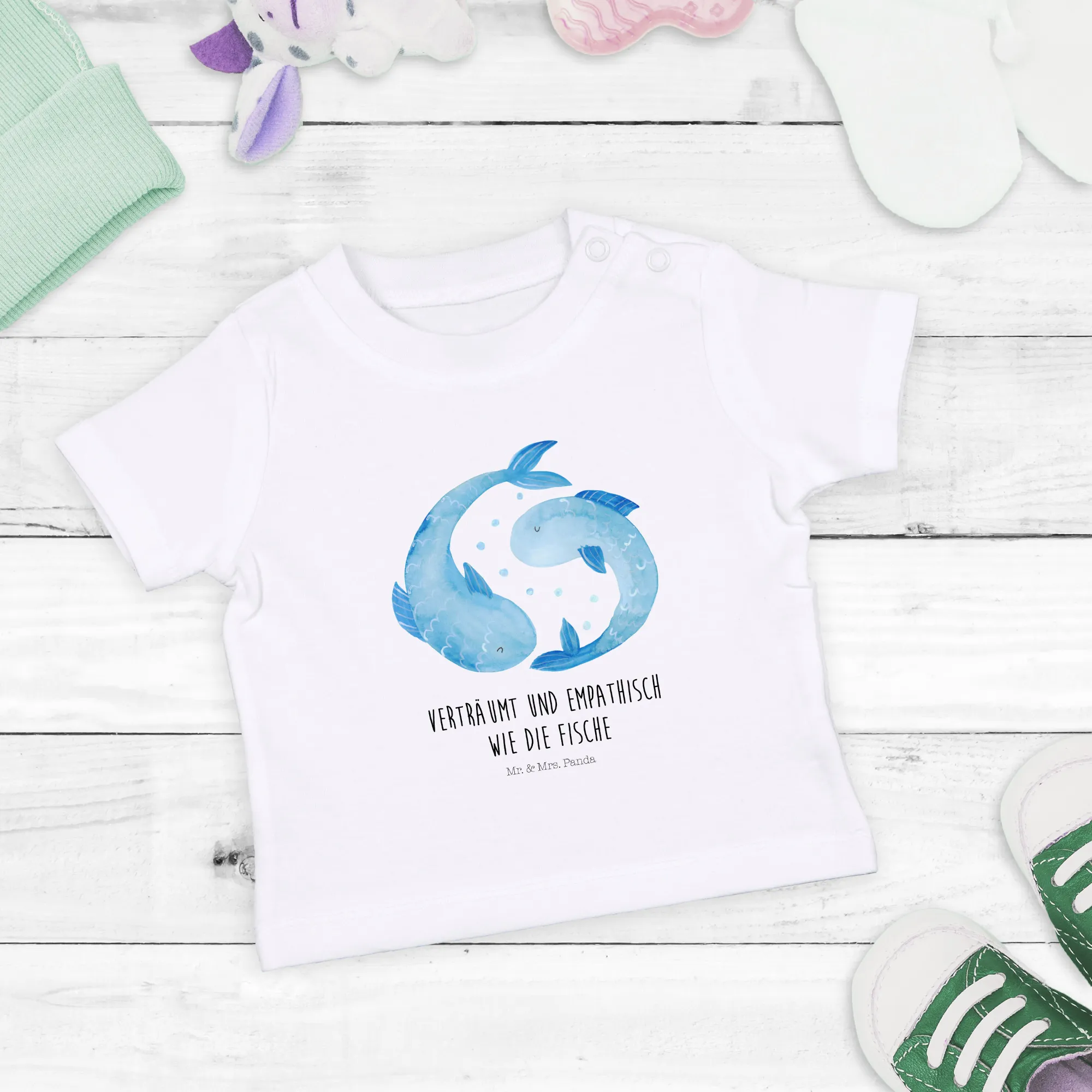 Organic Baby Shirt Sternzeichen Fische