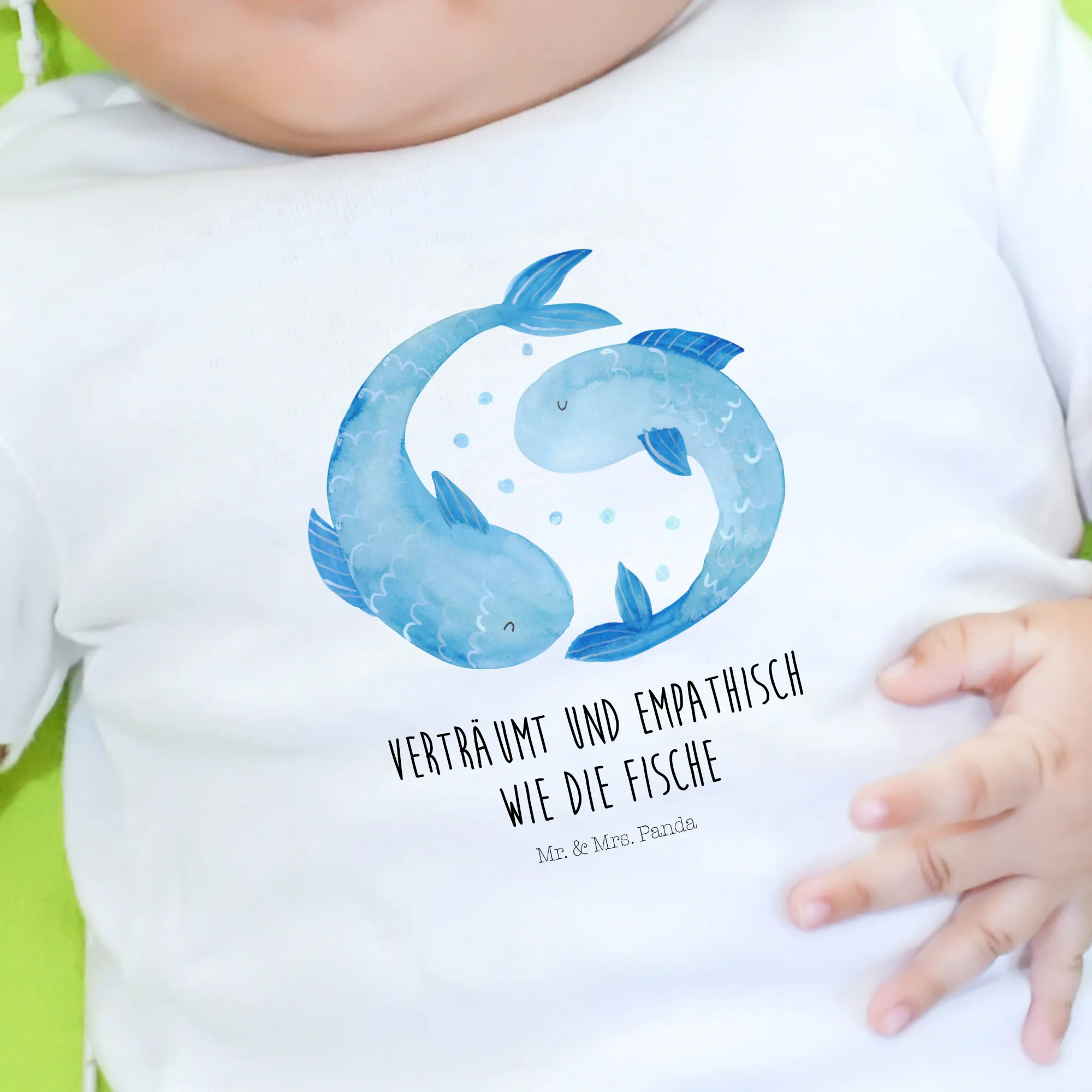 Organic Baby Shirt Sternzeichen Fische