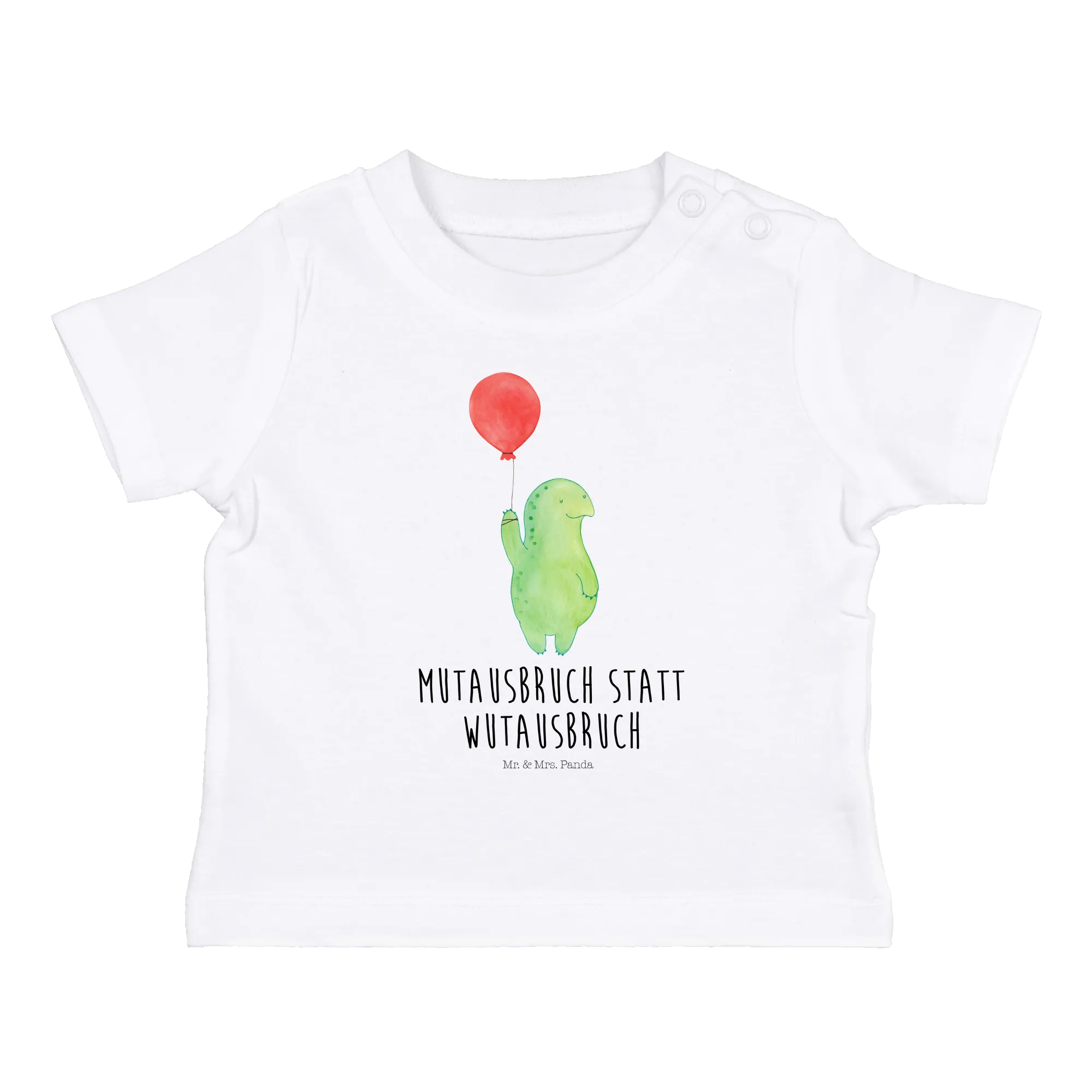 Organic Baby Shirt Schildkröte Luftballon