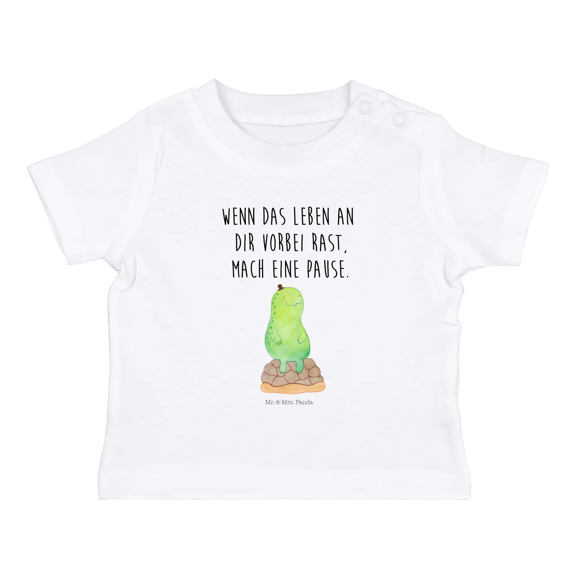 Organic Baby Shirt Schildkröte Pause