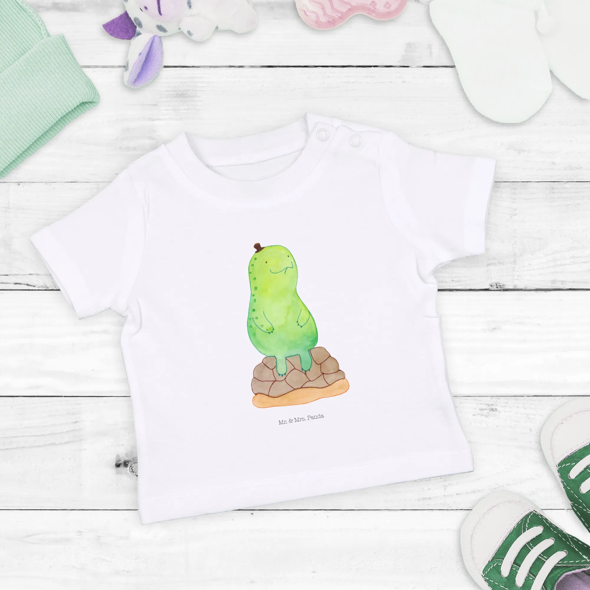 Organic Baby Shirt Schildkröte Pause