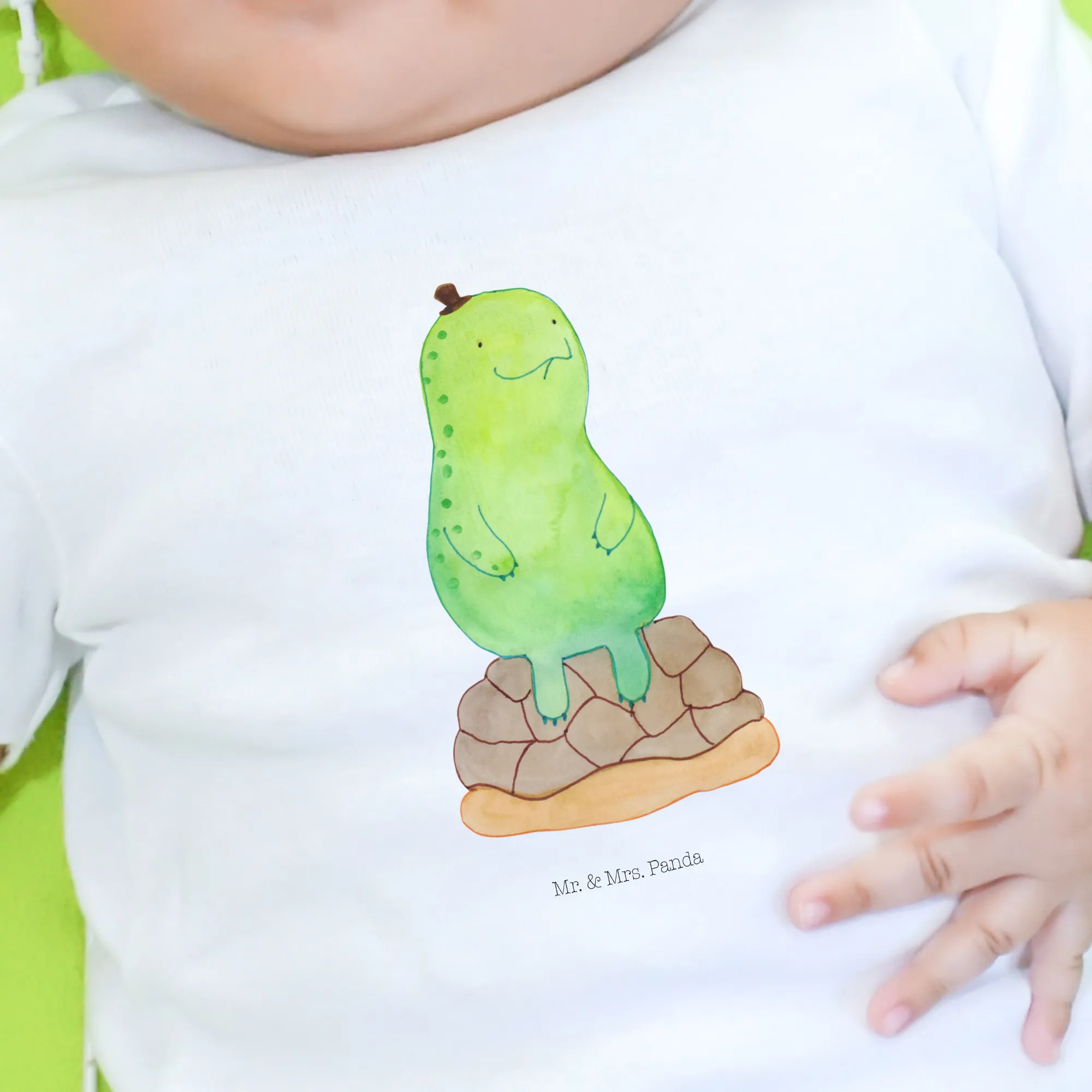 Organic Baby Shirt Schildkröte Pause