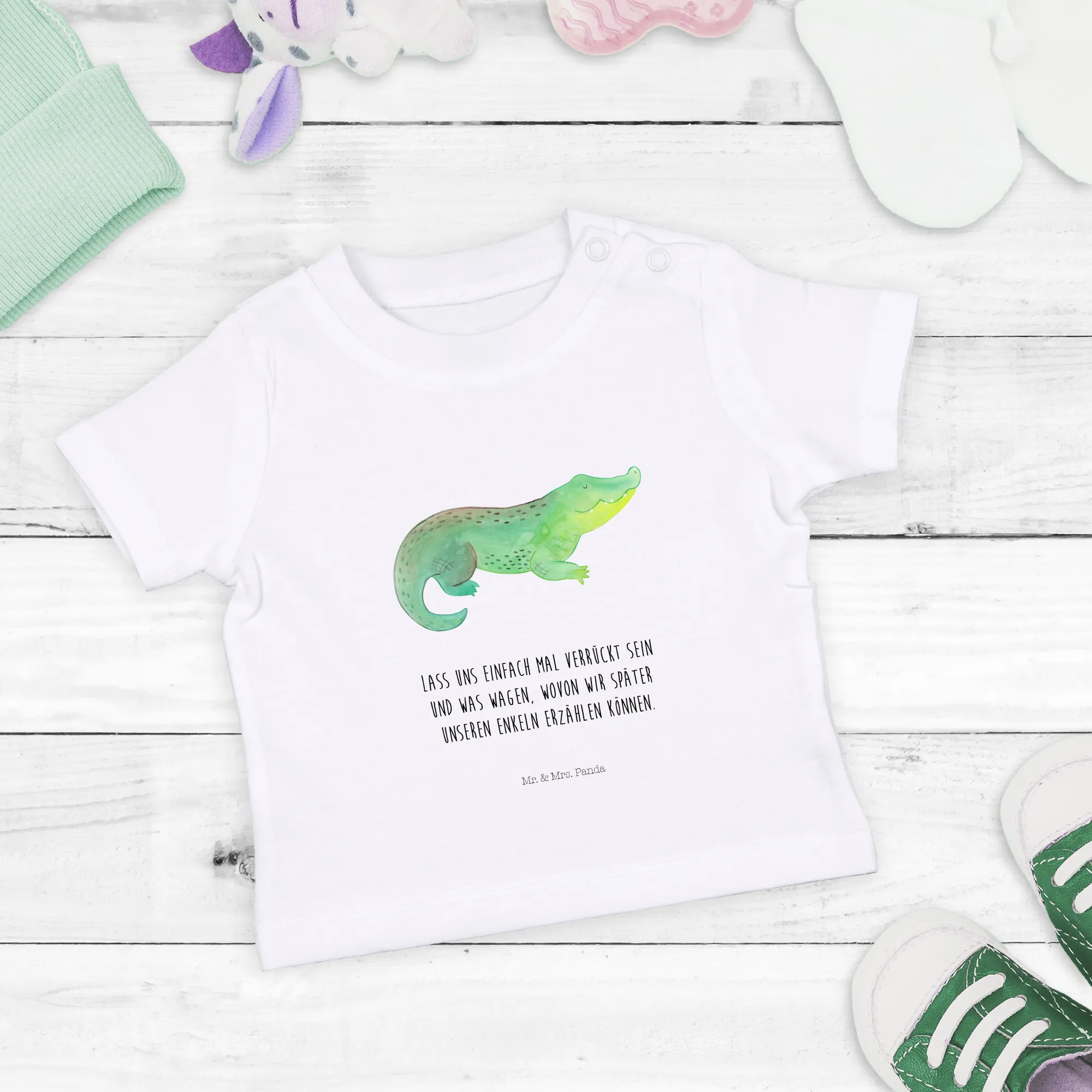 Organic Baby Shirt Krokodil