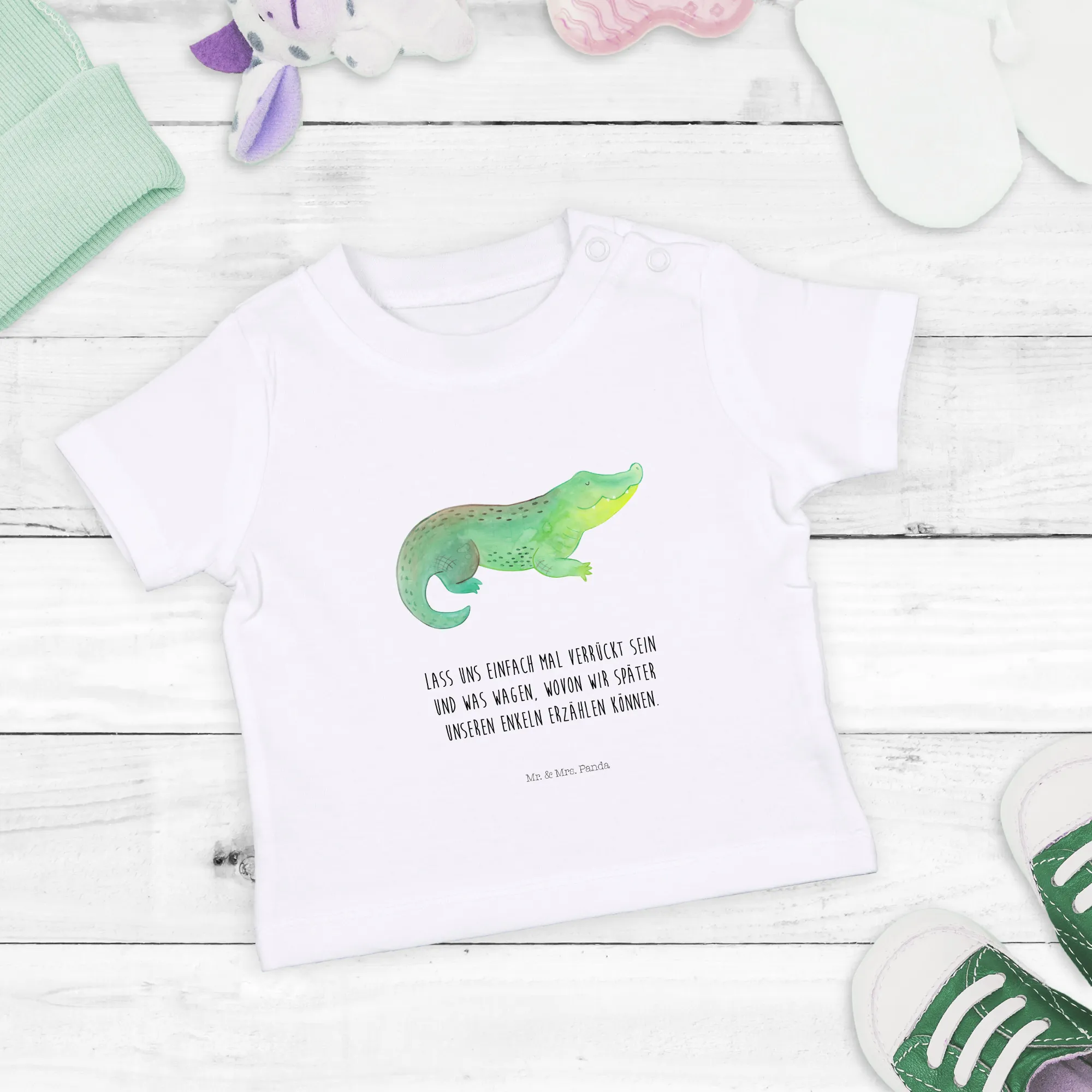 Organic Baby Shirt Krokodil