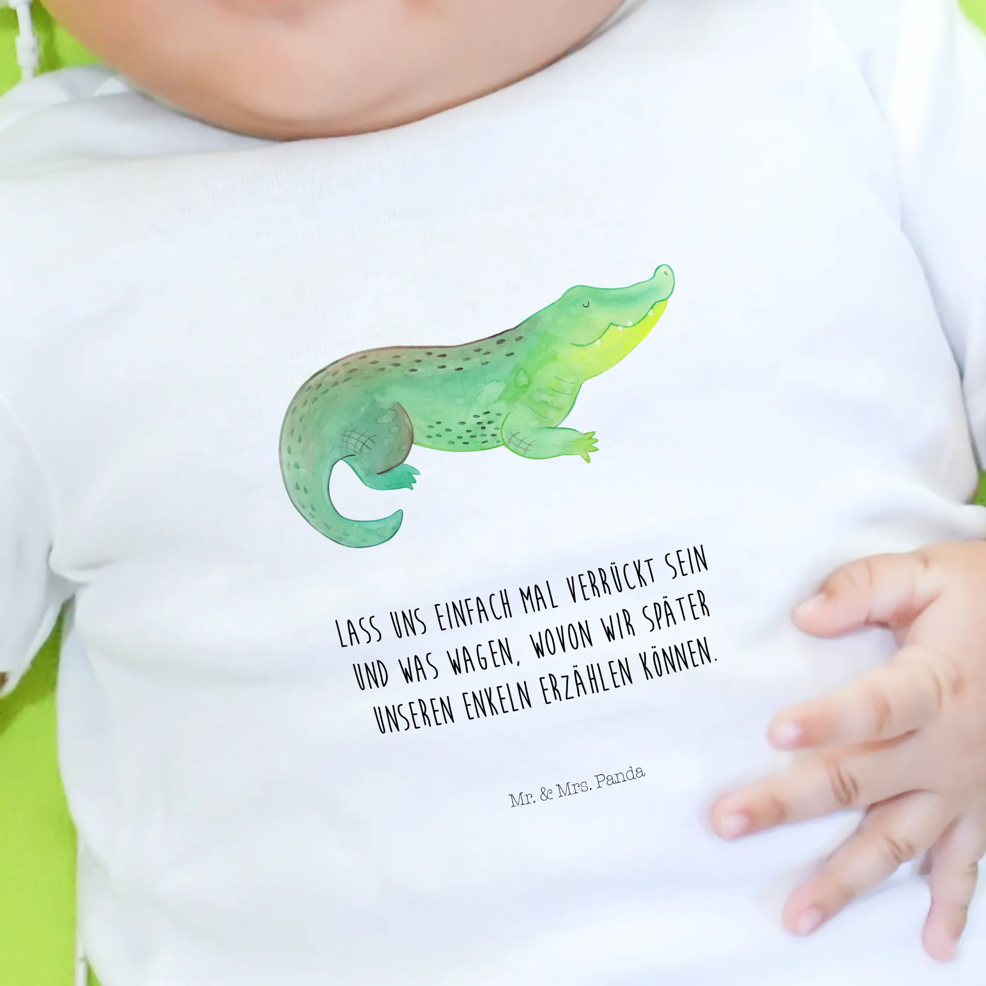 Organic Baby Shirt Krokodil