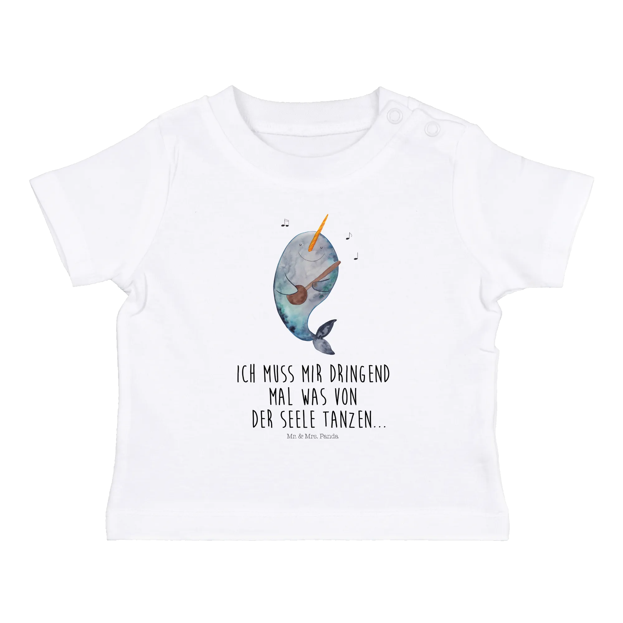 Organic Baby Shirt Narwal Gitarre