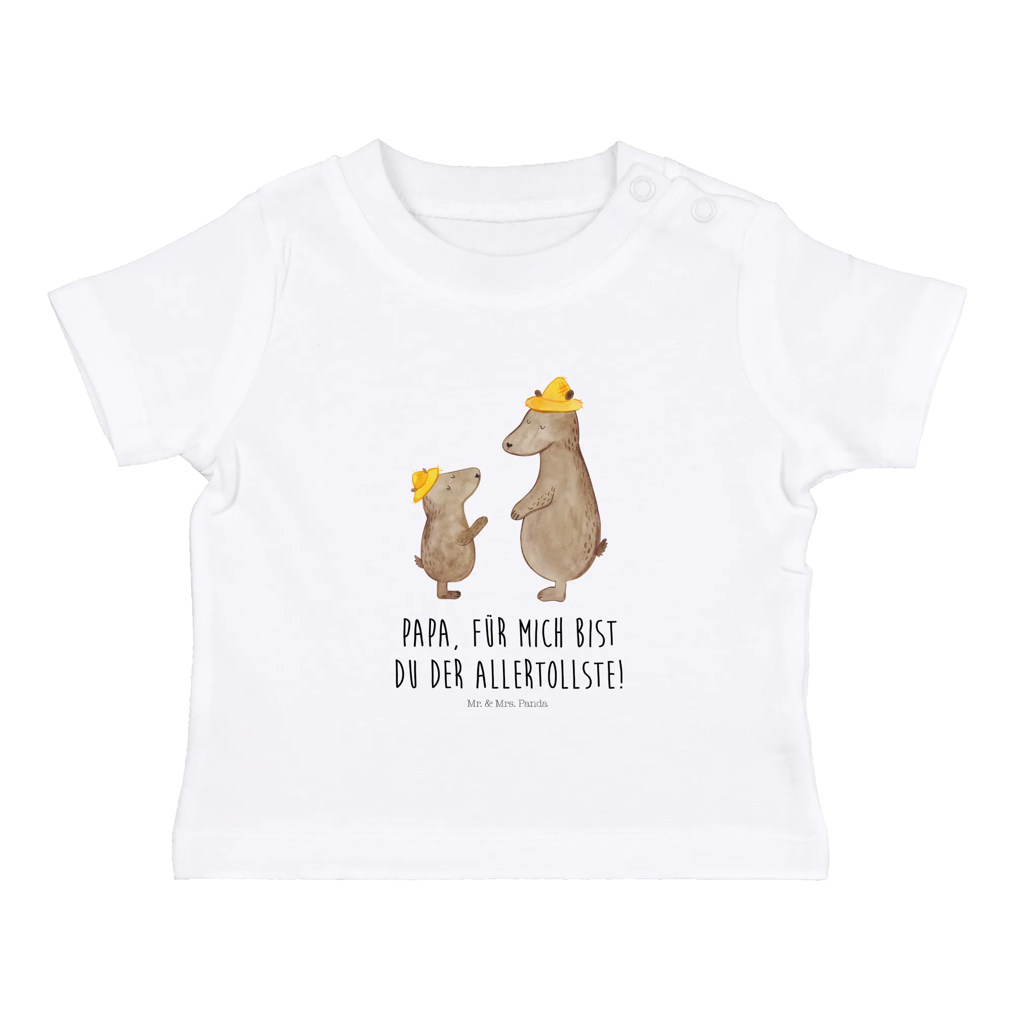 Organic Baby Shirt Bären mit Hut