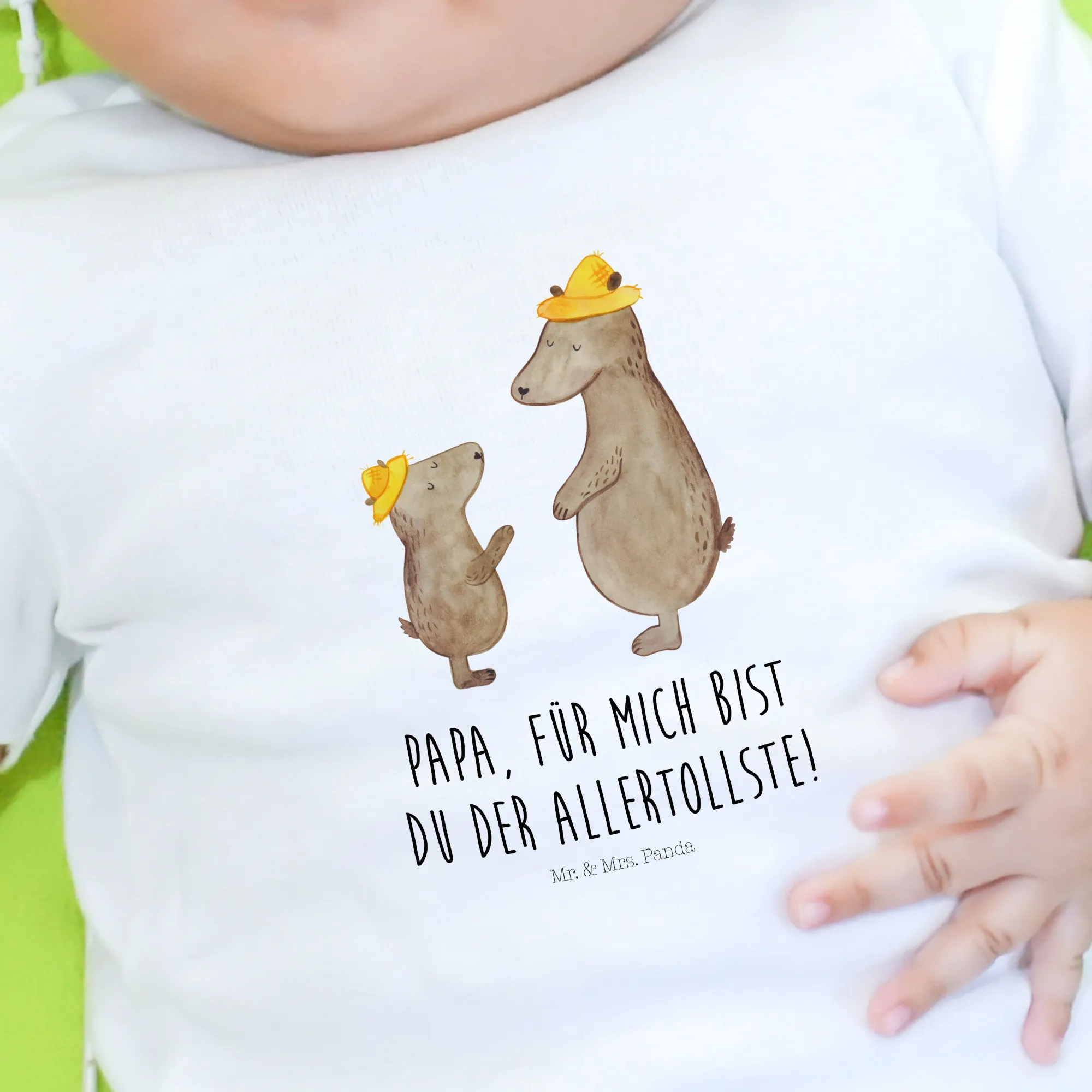 Organic Baby Shirt Bären mit Hut