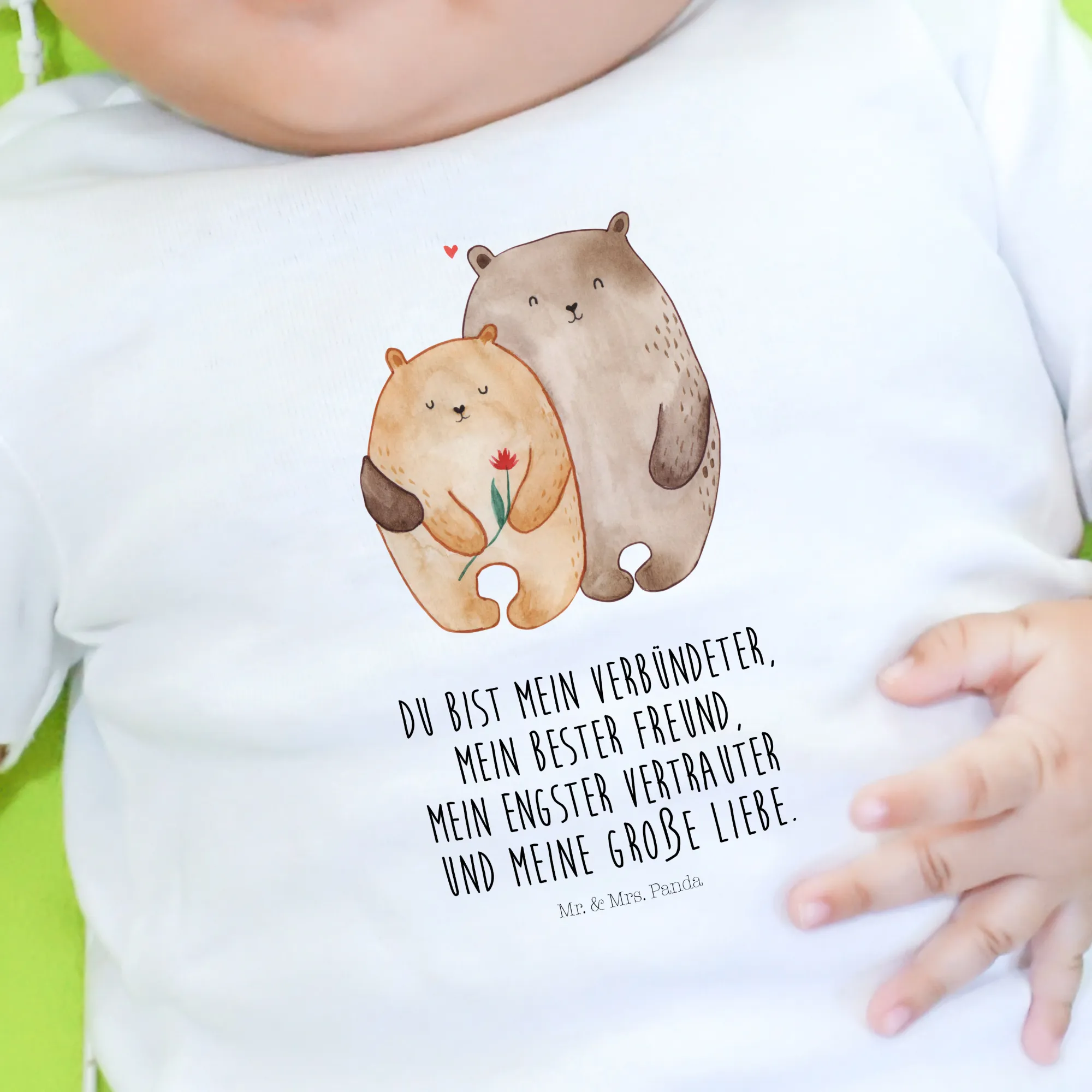 Organic Baby Shirt Bären Liebe