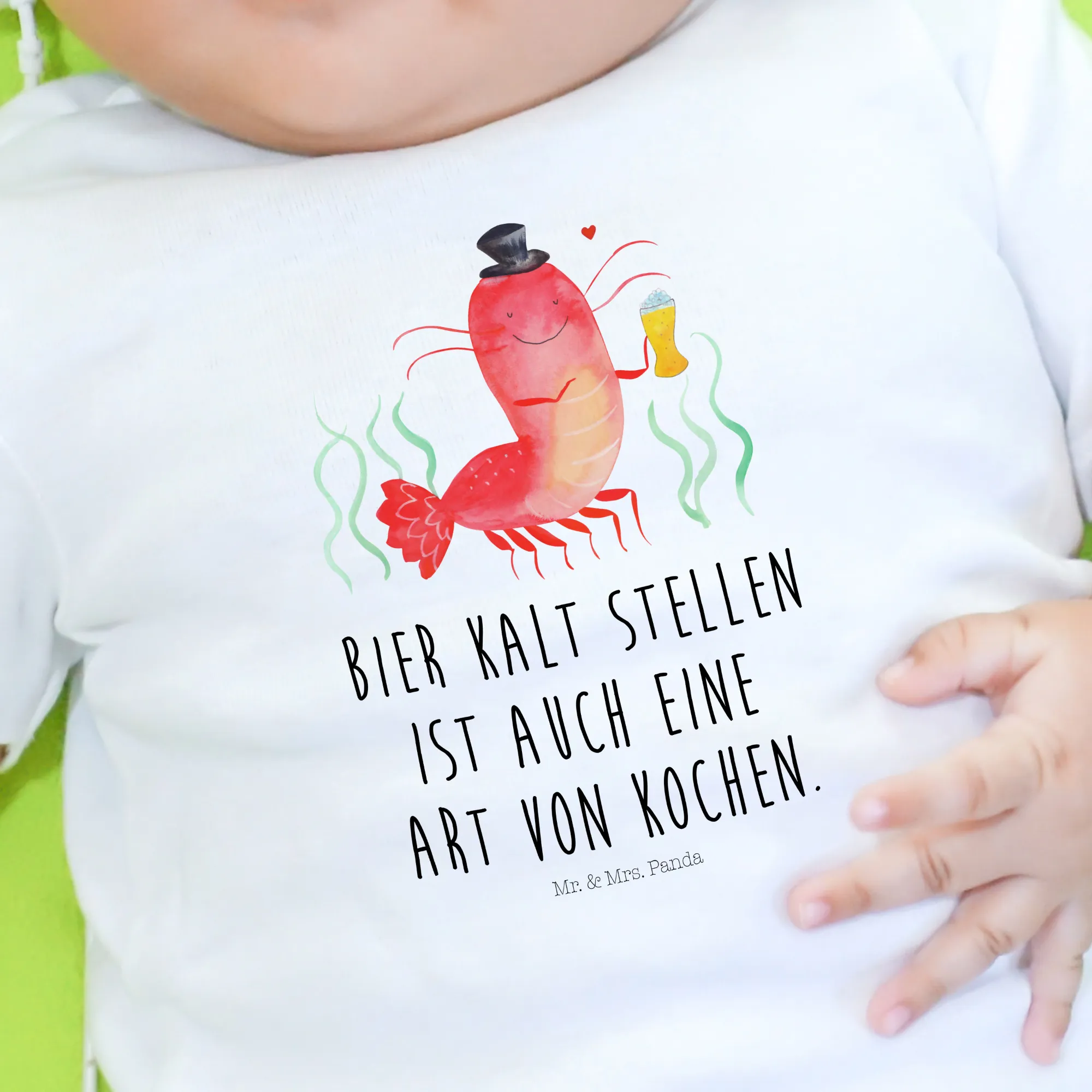 Organic Baby Shirt Hummer Weizen