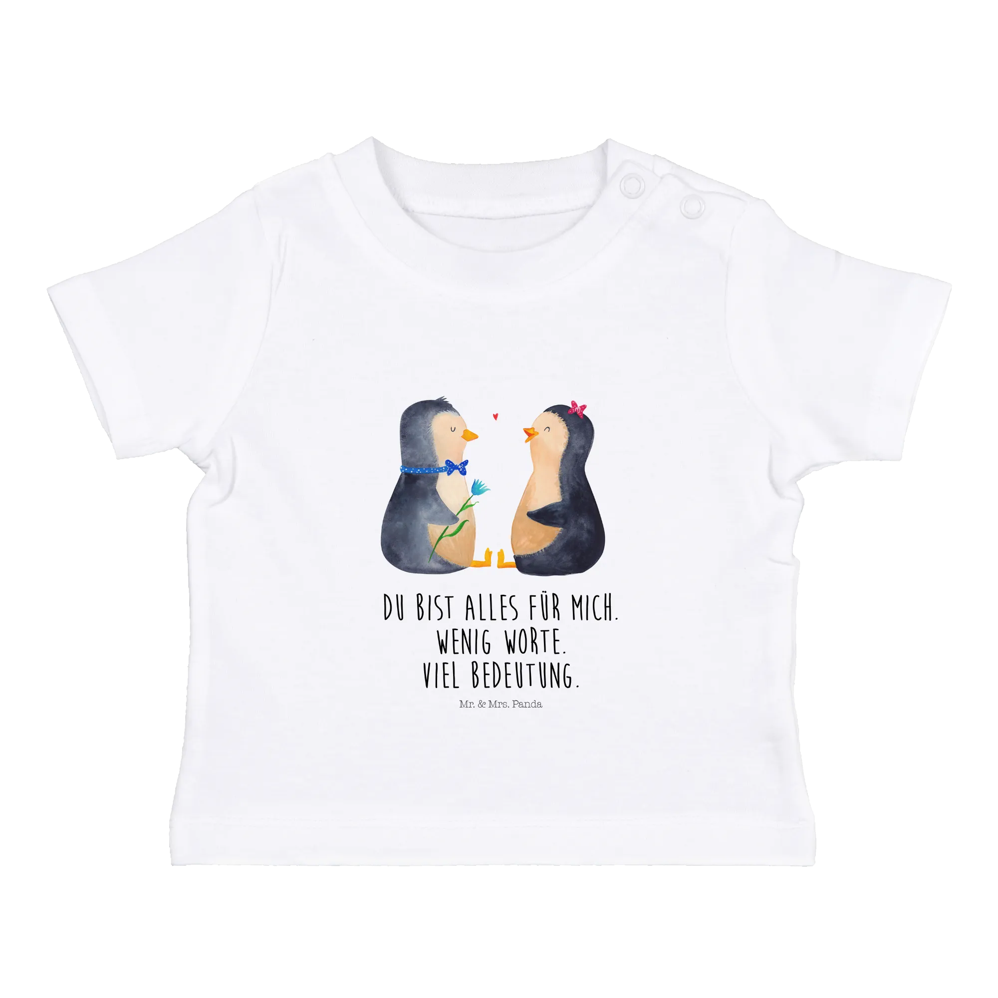 Organic Baby Shirt Pinguin Pärchen