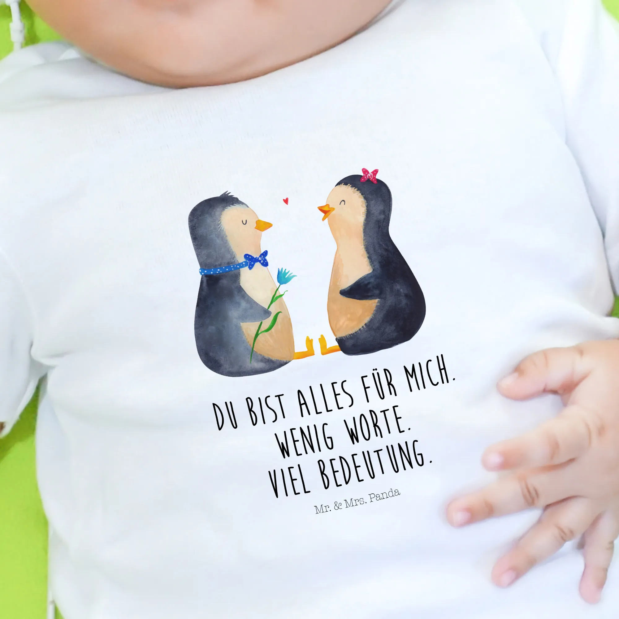 Organic Baby Shirt Pinguin Pärchen