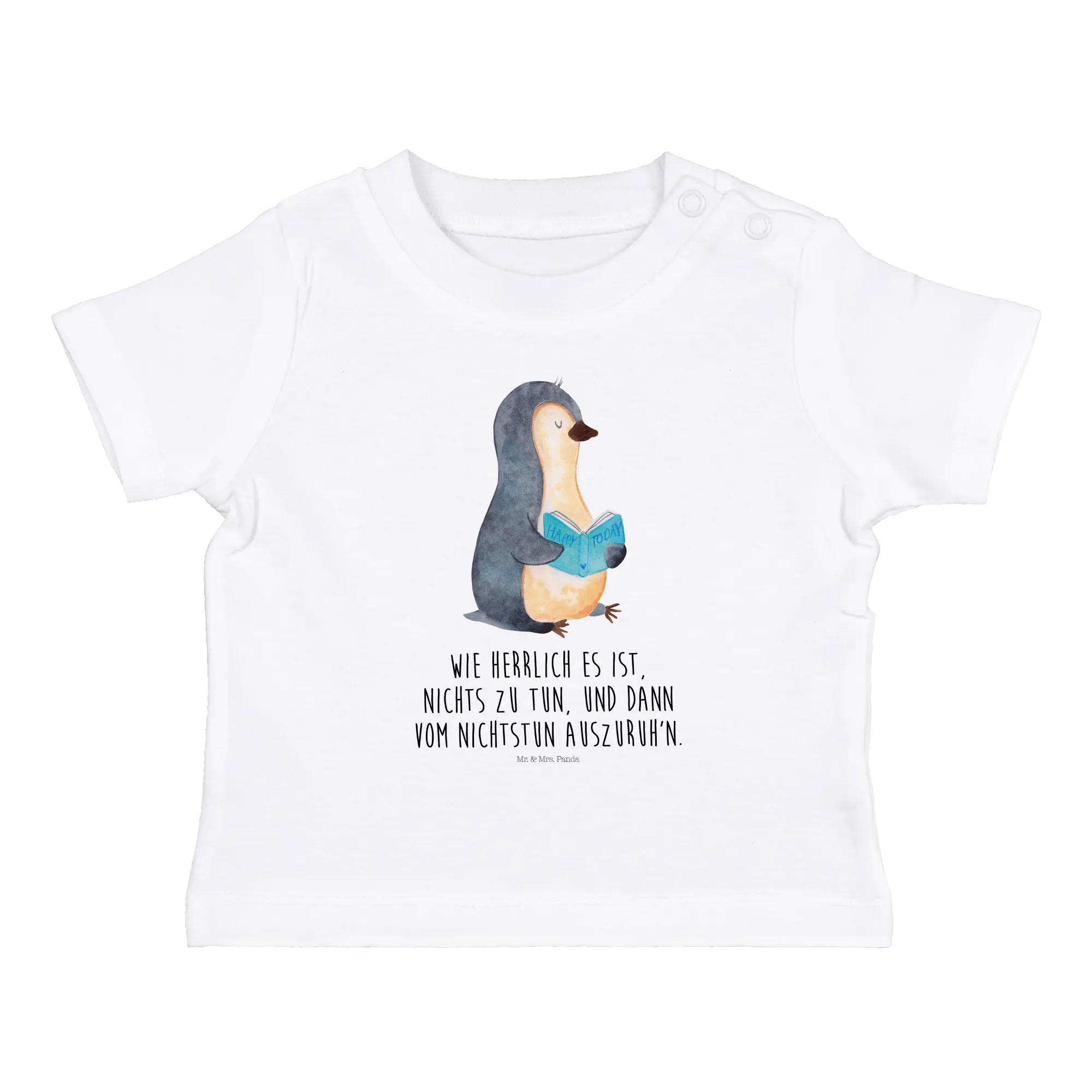 Organic Baby Shirt Pinguin Buch