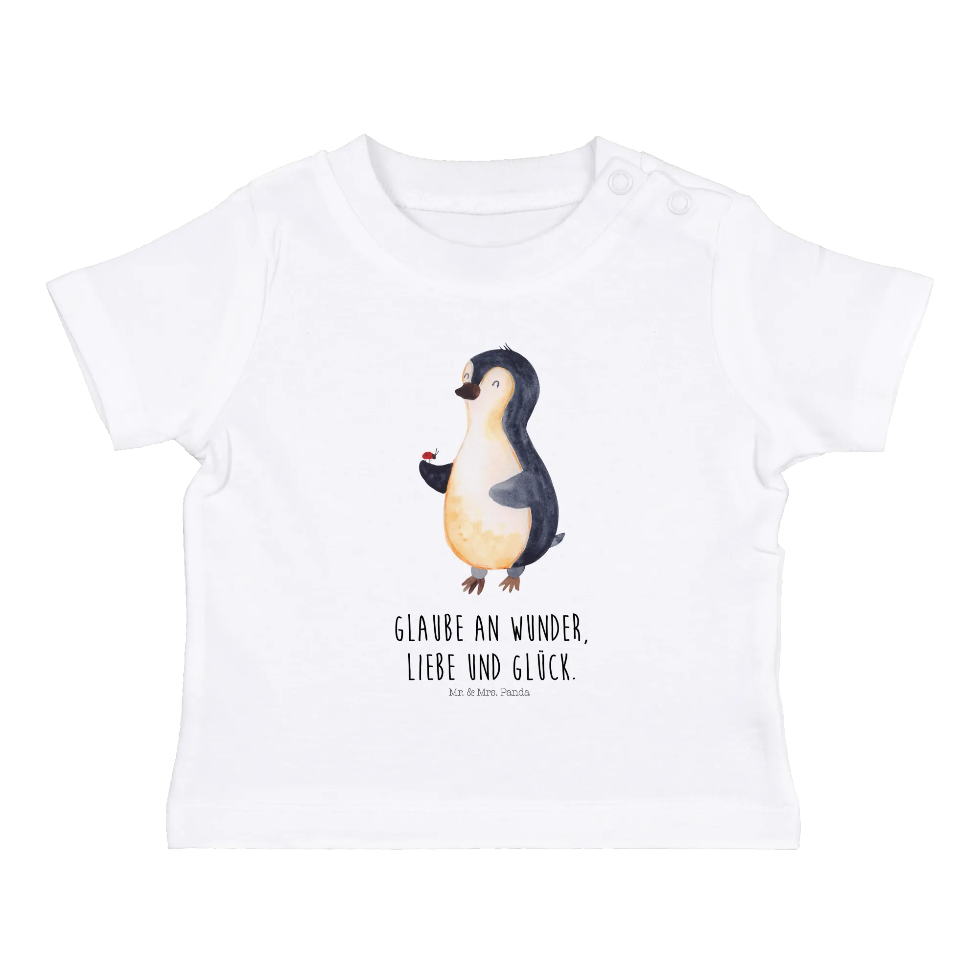 Organic Baby Shirt Pinguin Marienkäfer