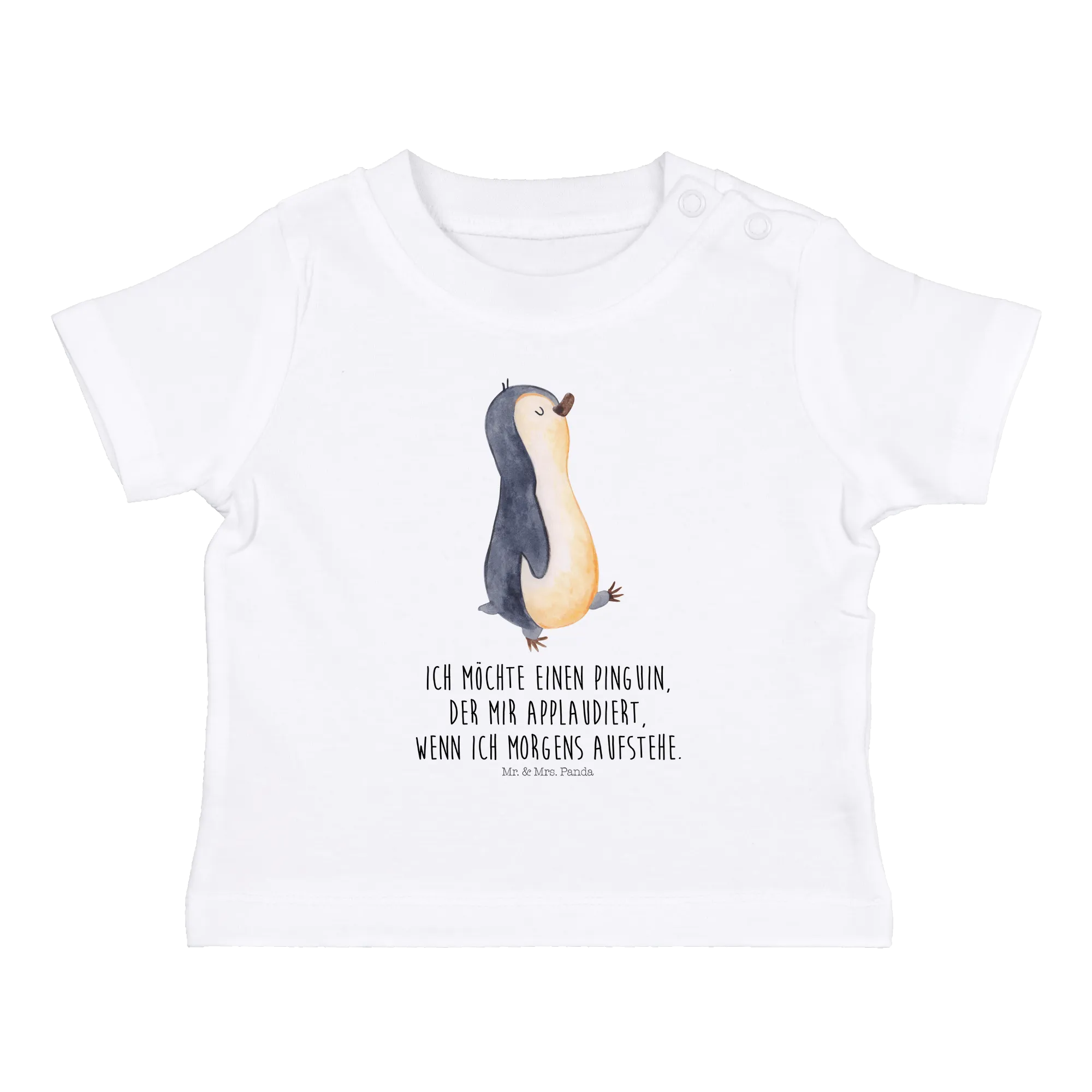 Organic Baby Shirt Pinguin marschieren