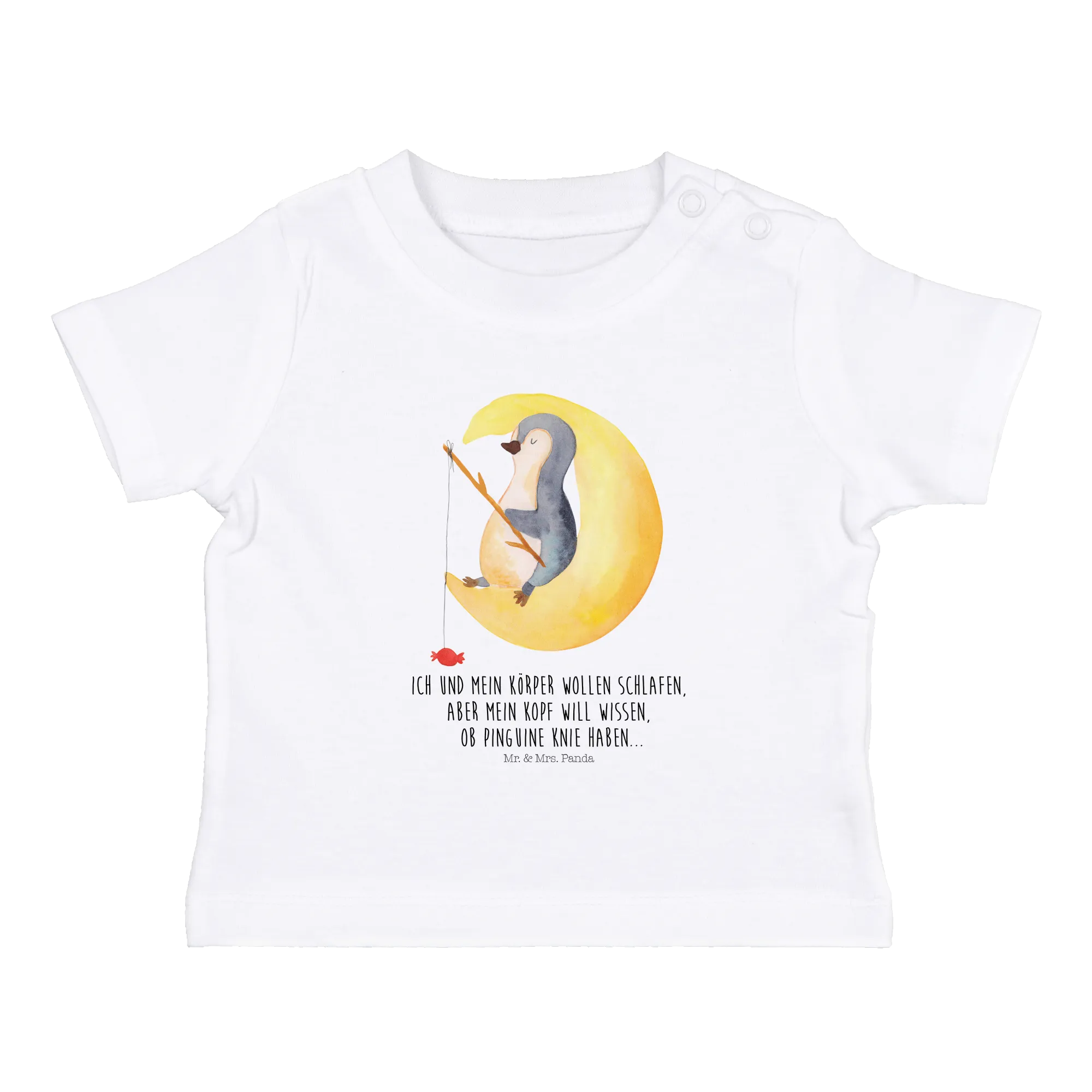 Organic Baby Shirt Pinguin Mond