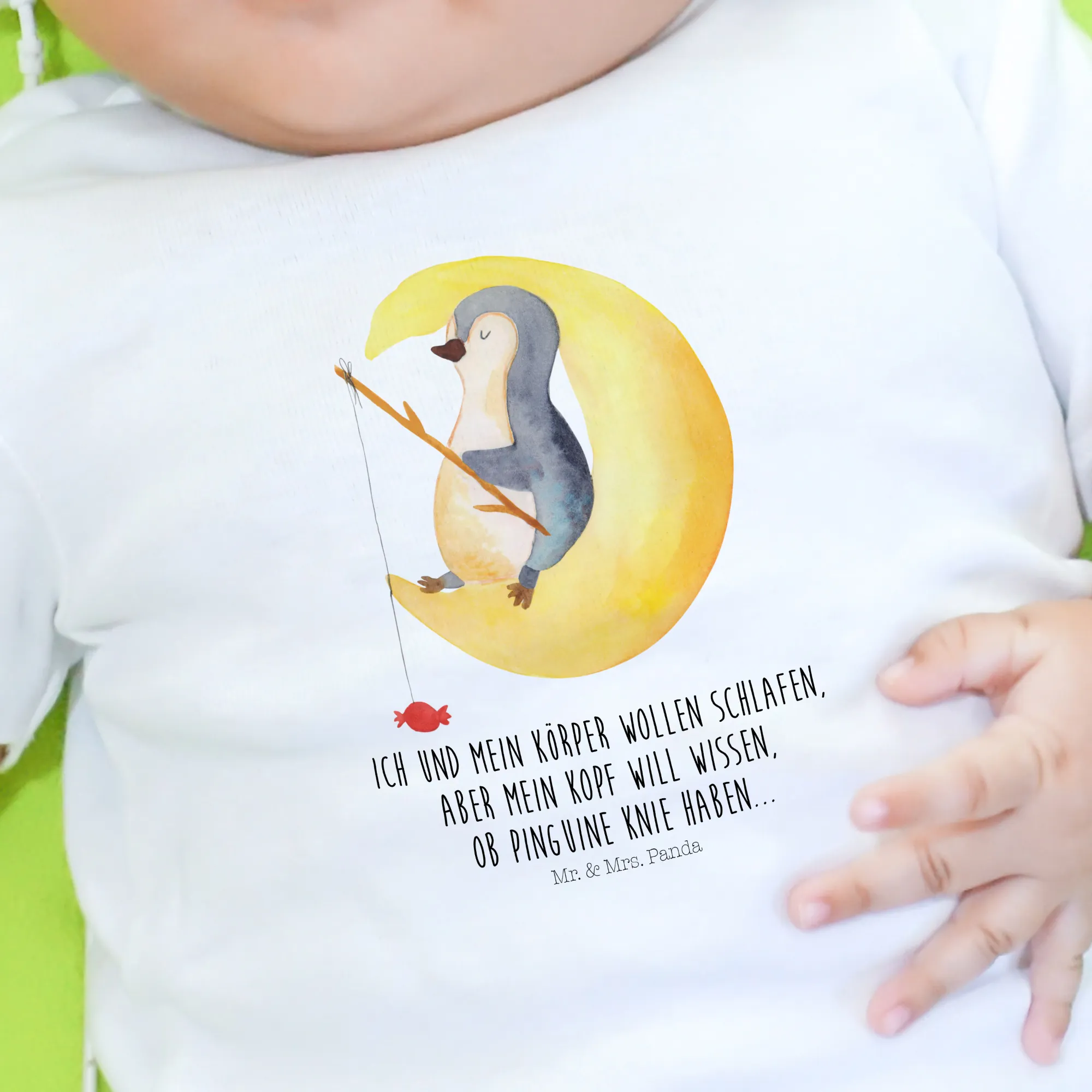 Organic Baby Shirt Pinguin Mond