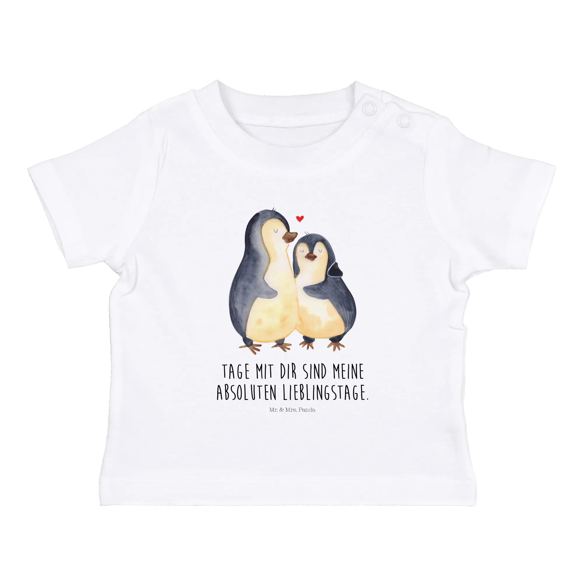 Organic Baby Shirt Pinguin umarmen