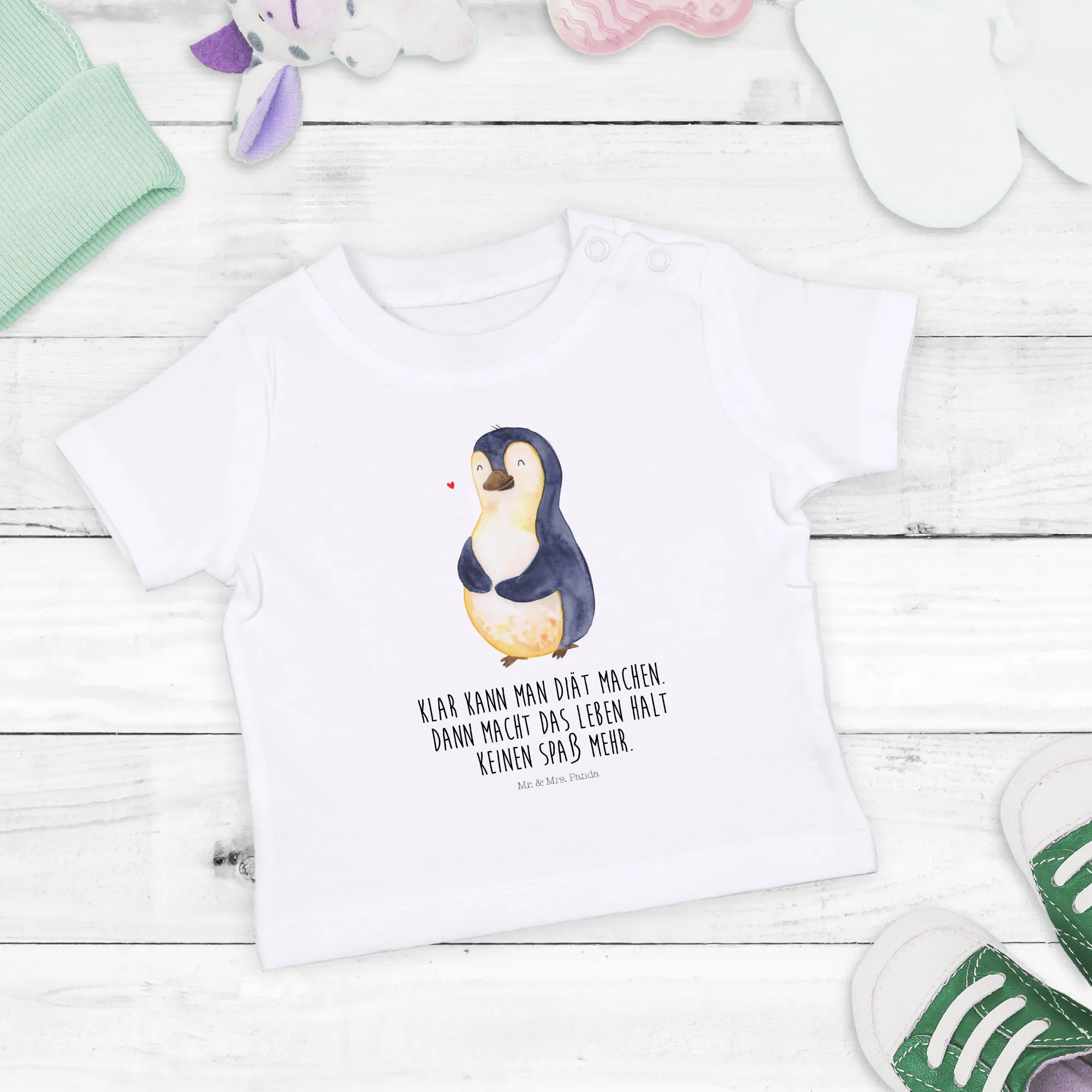 Organic Baby Shirt Pinguin Diät