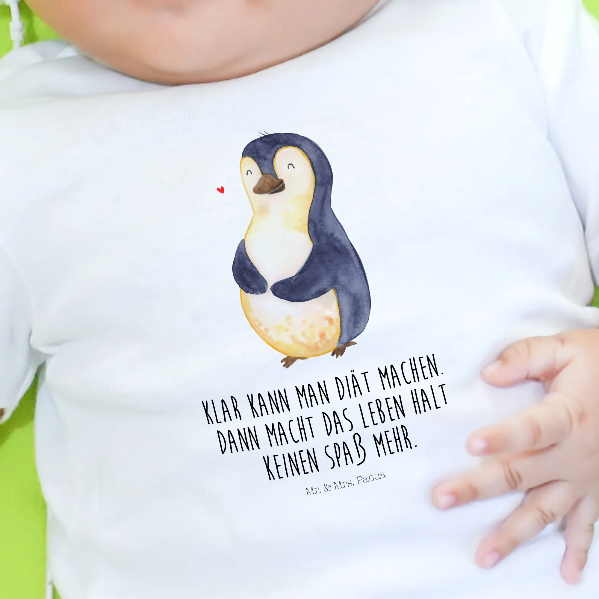 Organic Baby Shirt Pinguin Diät