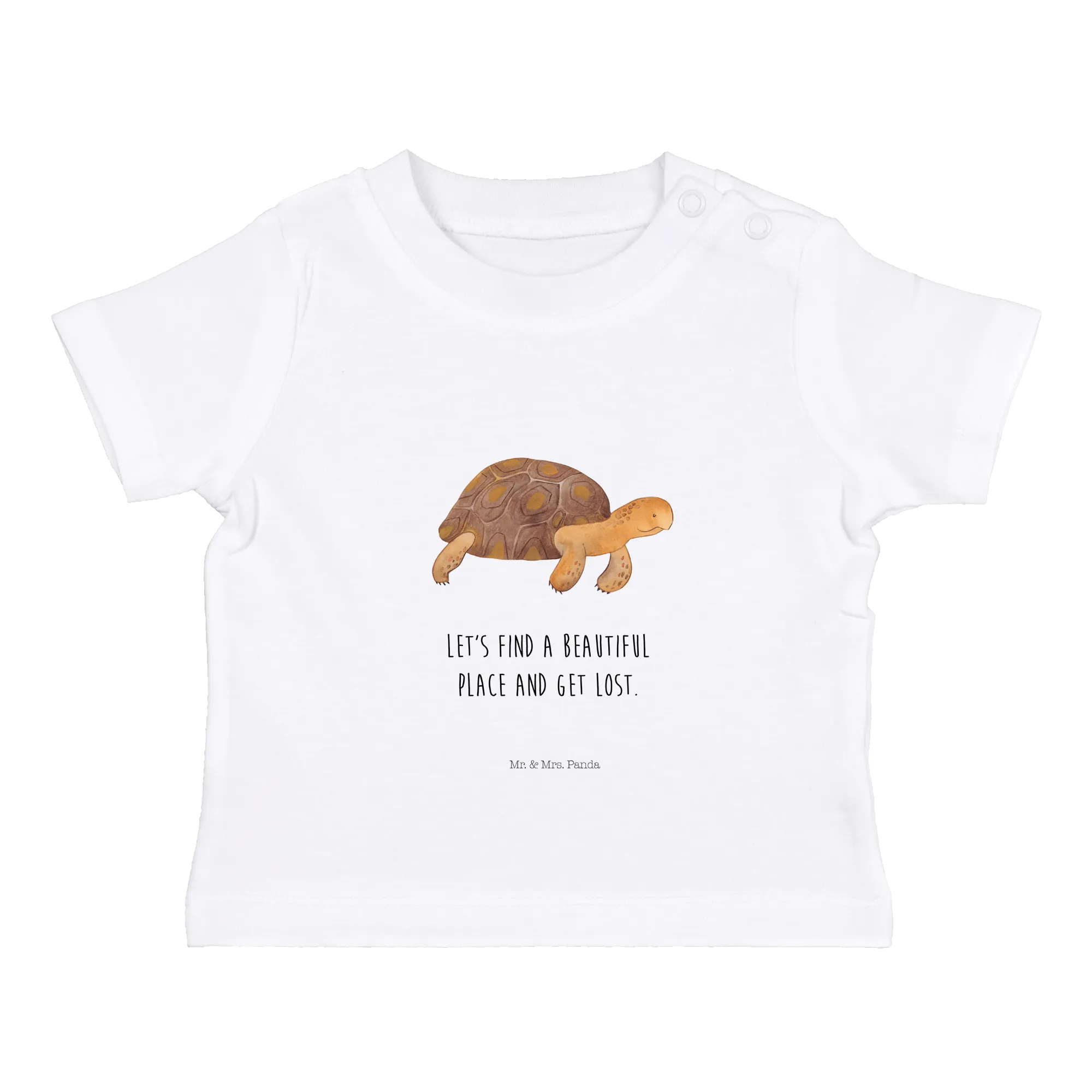 Organic Baby Shirt Schildkröte Marschieren