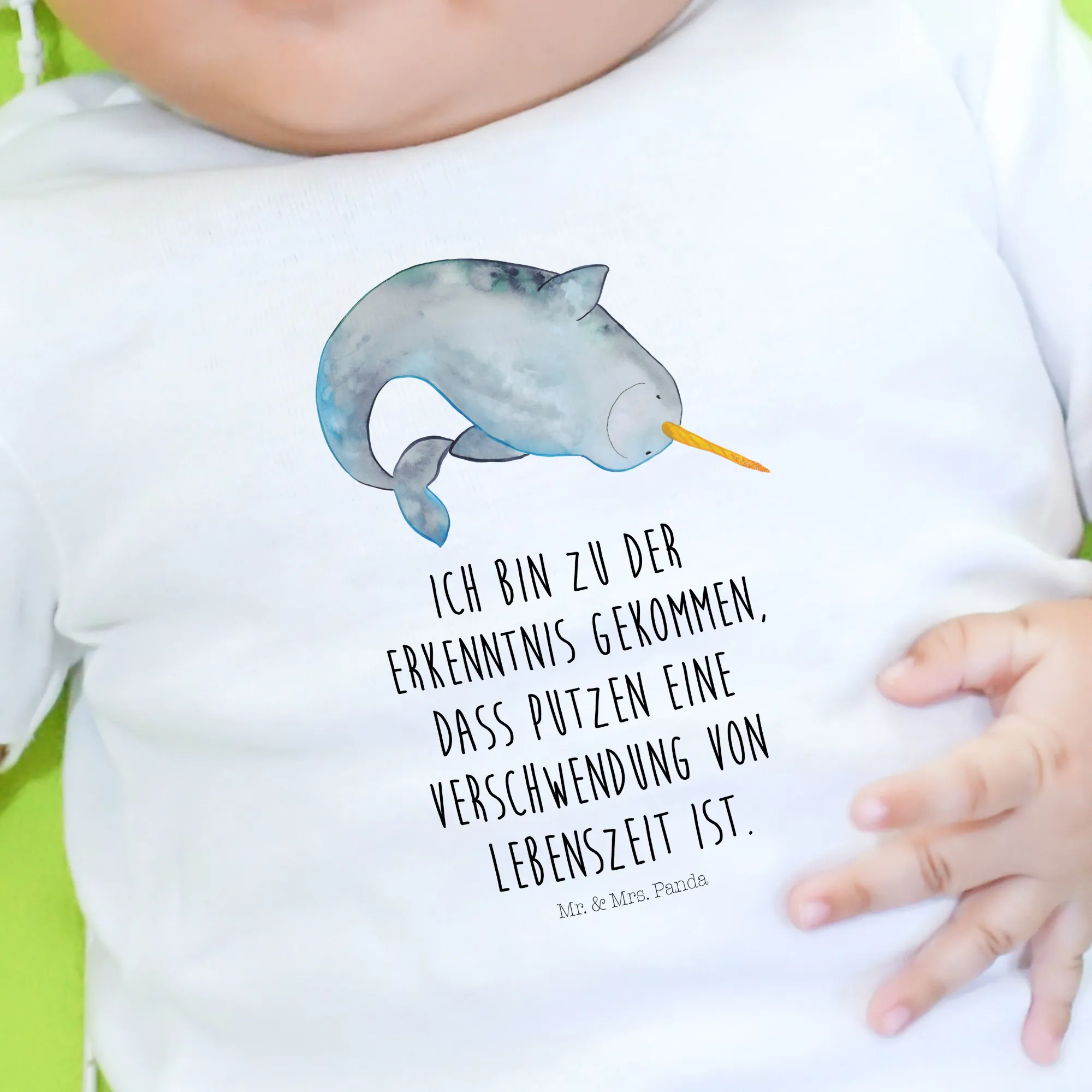 Organic Baby Shirt Narwal