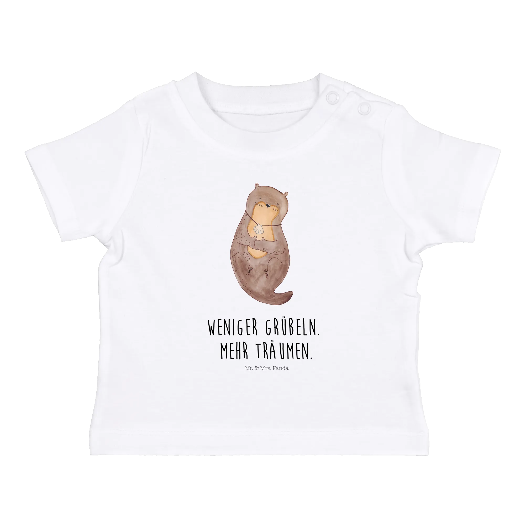 Organic Baby Shirt Otter Muschel