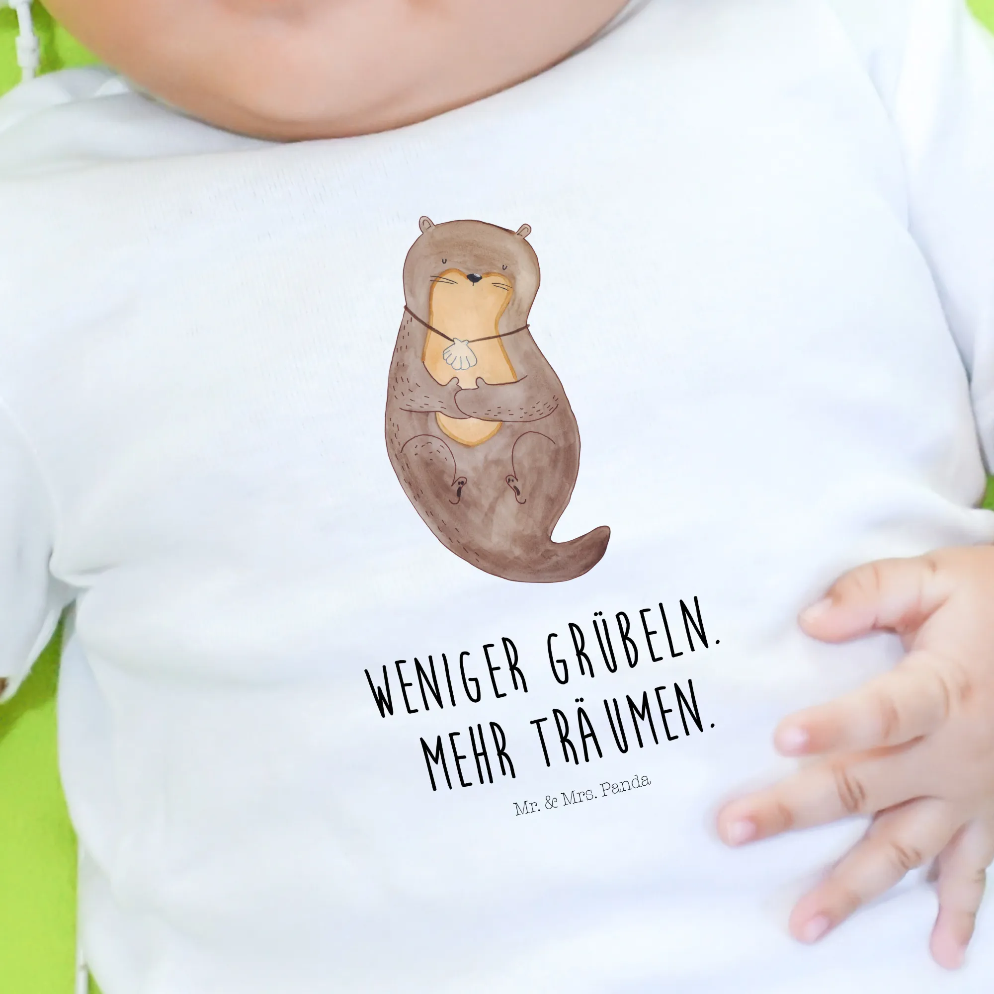 Organic Baby Shirt Otter Muschel