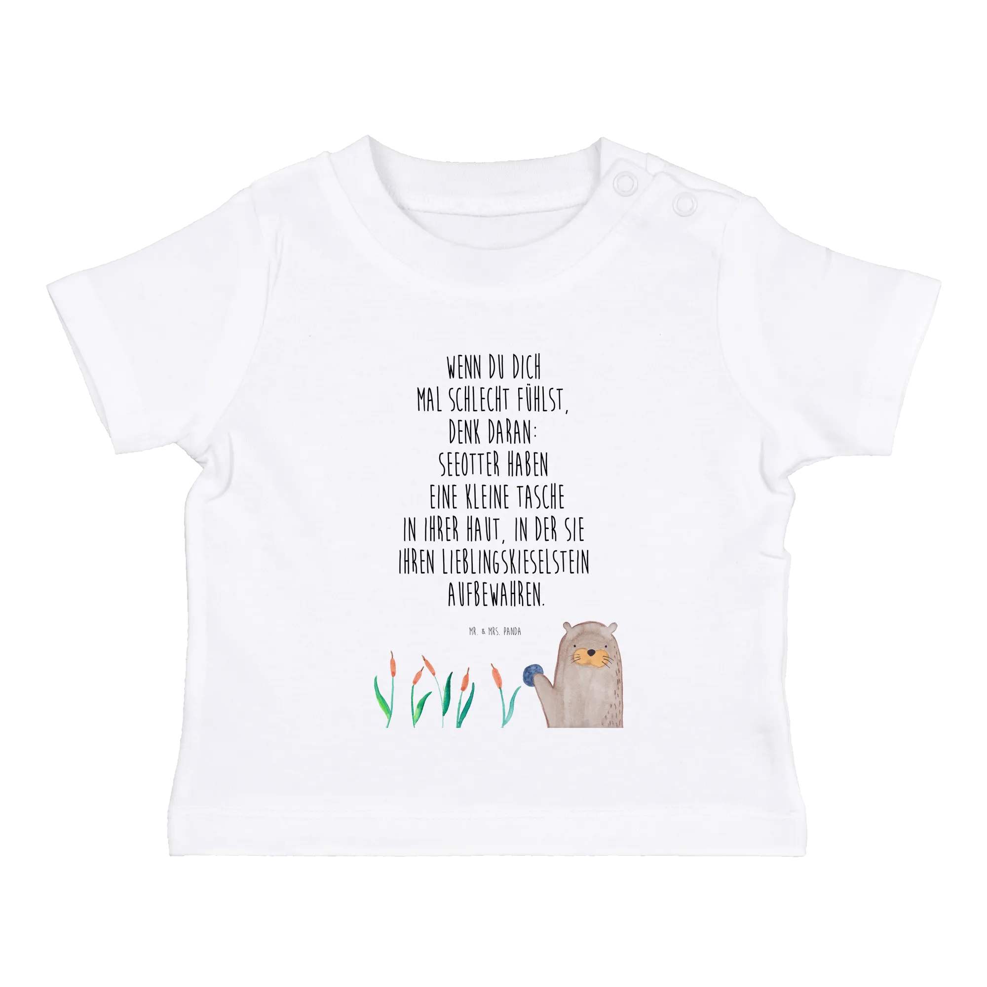 Organic Baby Shirt Otter Stein