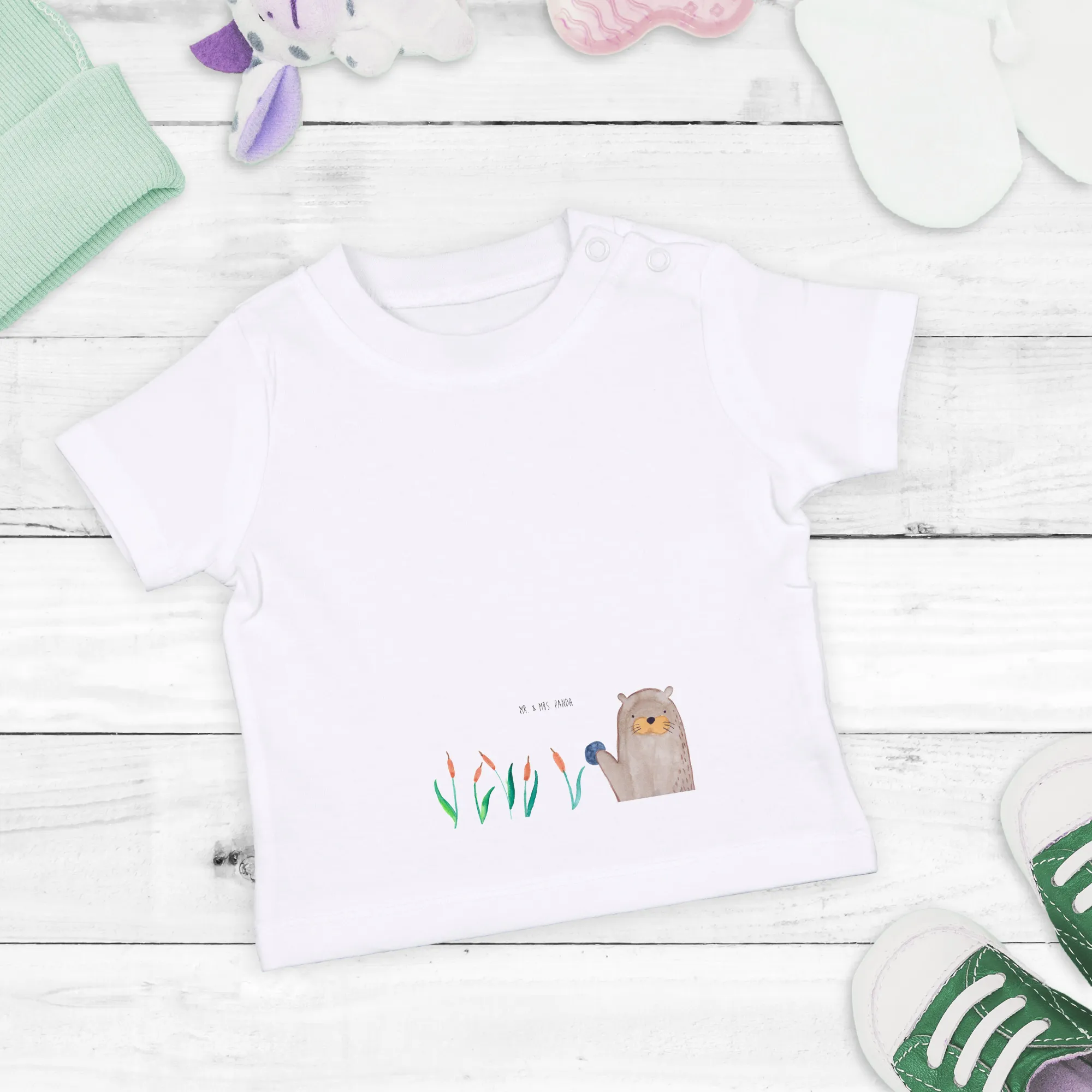 Organic Baby Shirt Otter Stein