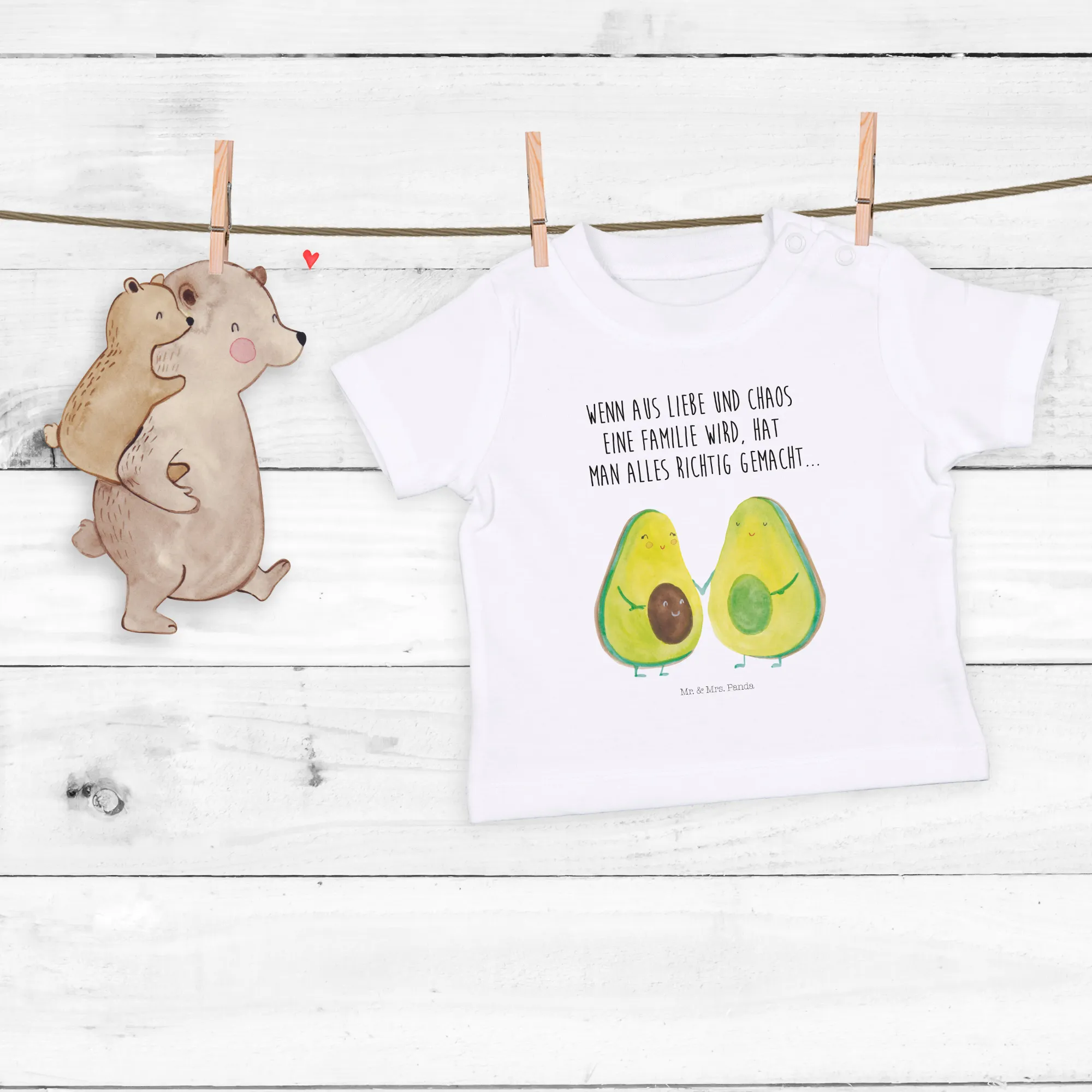 Organic Baby Shirt Avocado Pärchen