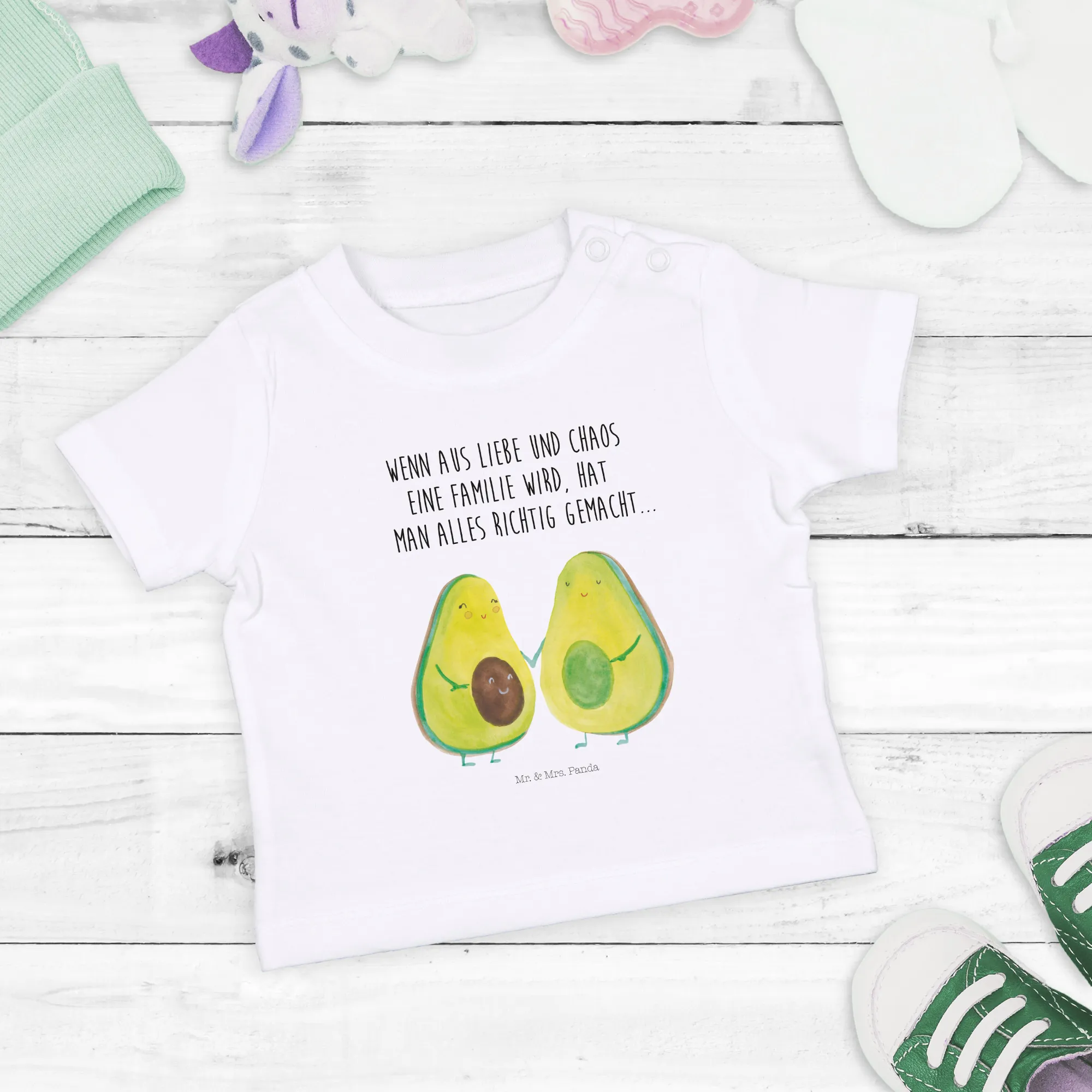 Organic Baby Shirt Avocado Pärchen