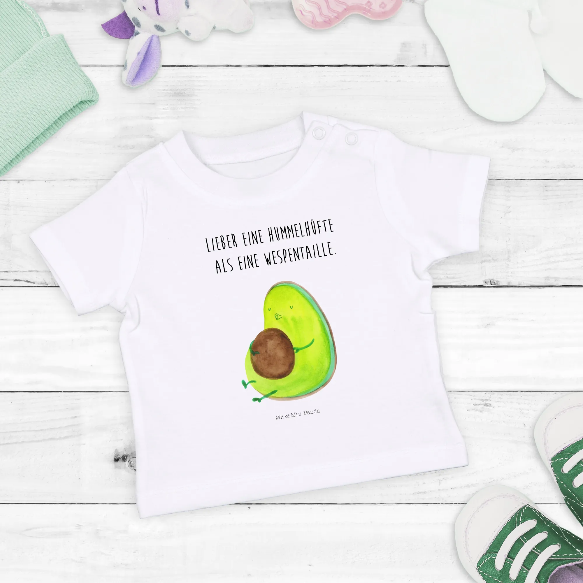 Organic Baby Shirt Avocado Pfeifen