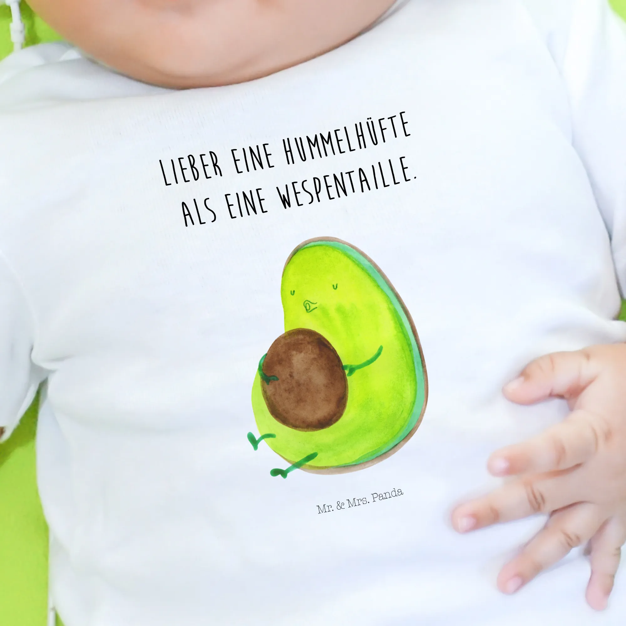 Organic Baby Shirt Avocado Pfeifen