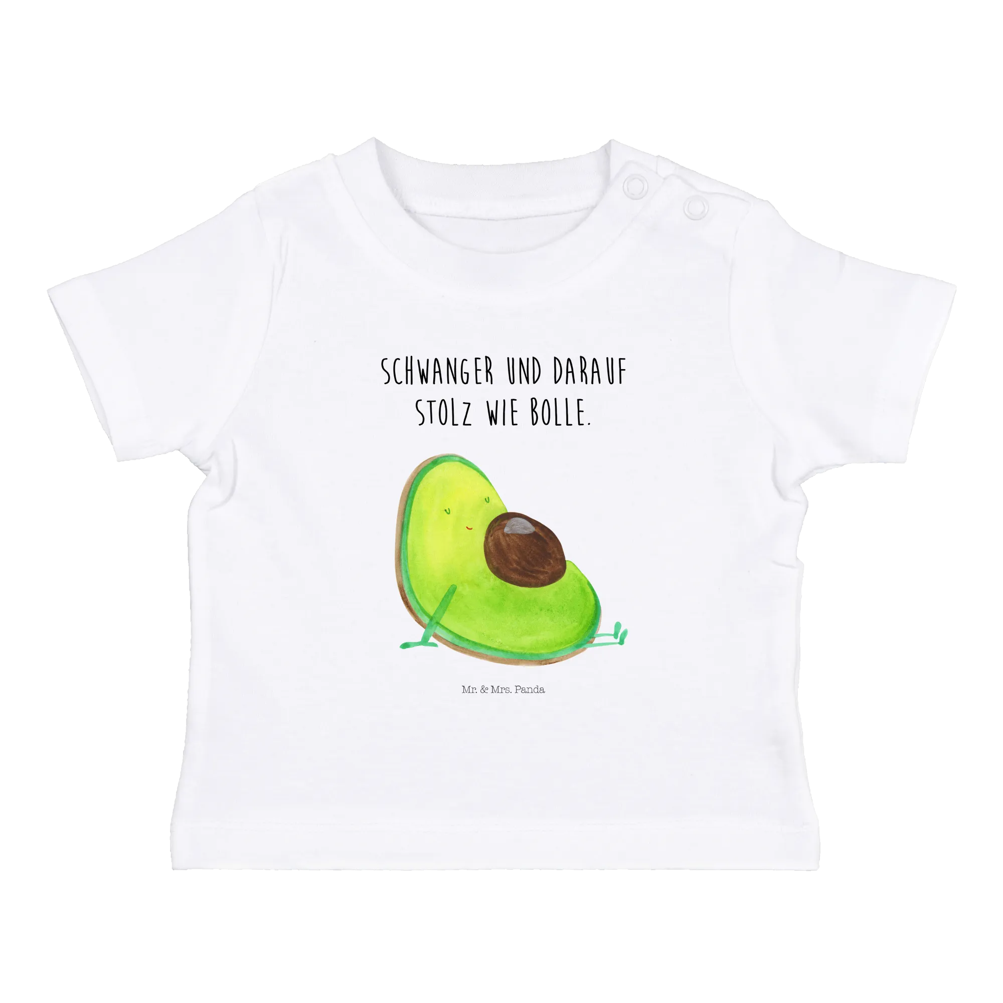 Organic Baby Shirt Avocado Schwangerschaft