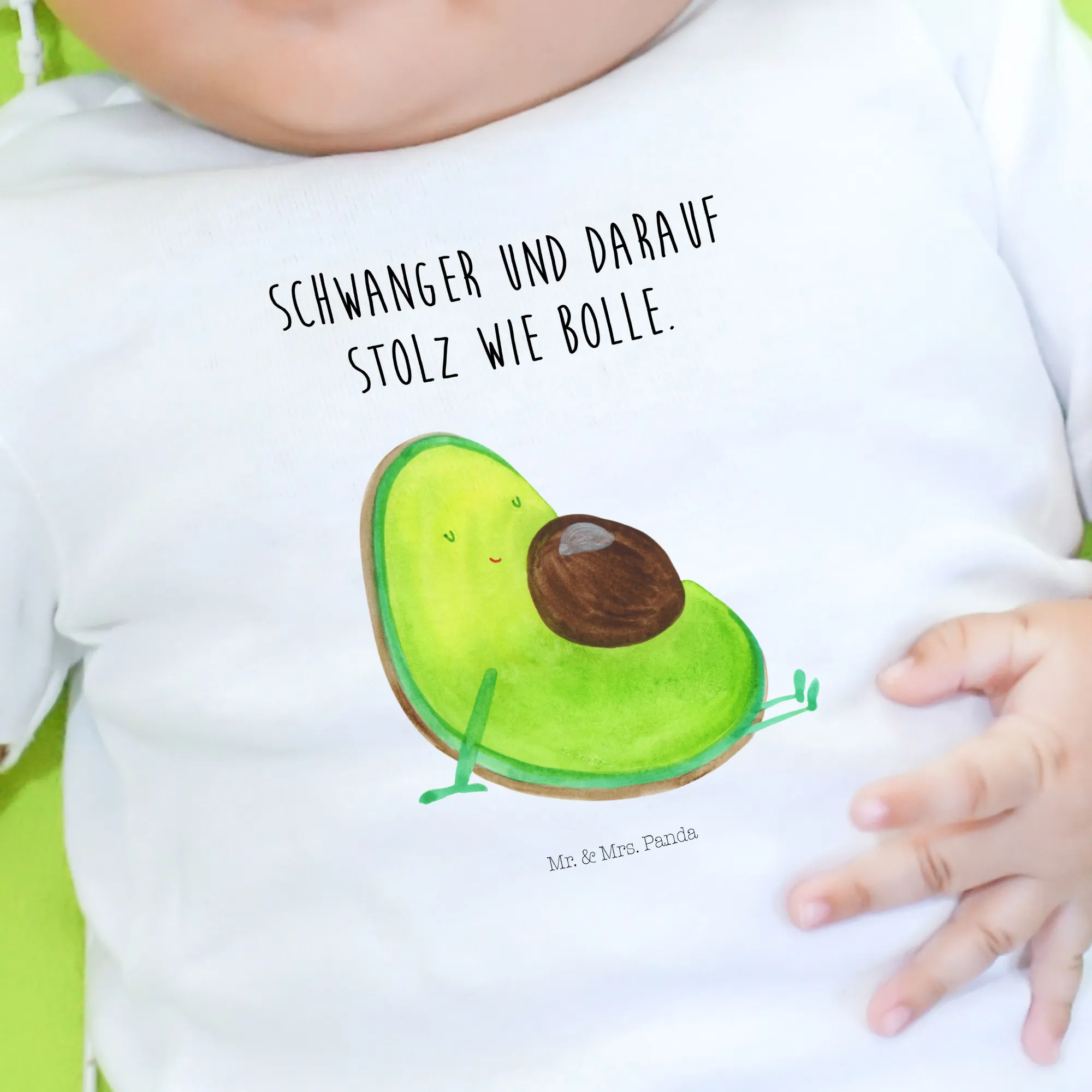 Organic Baby Shirt Avocado Schwangerschaft