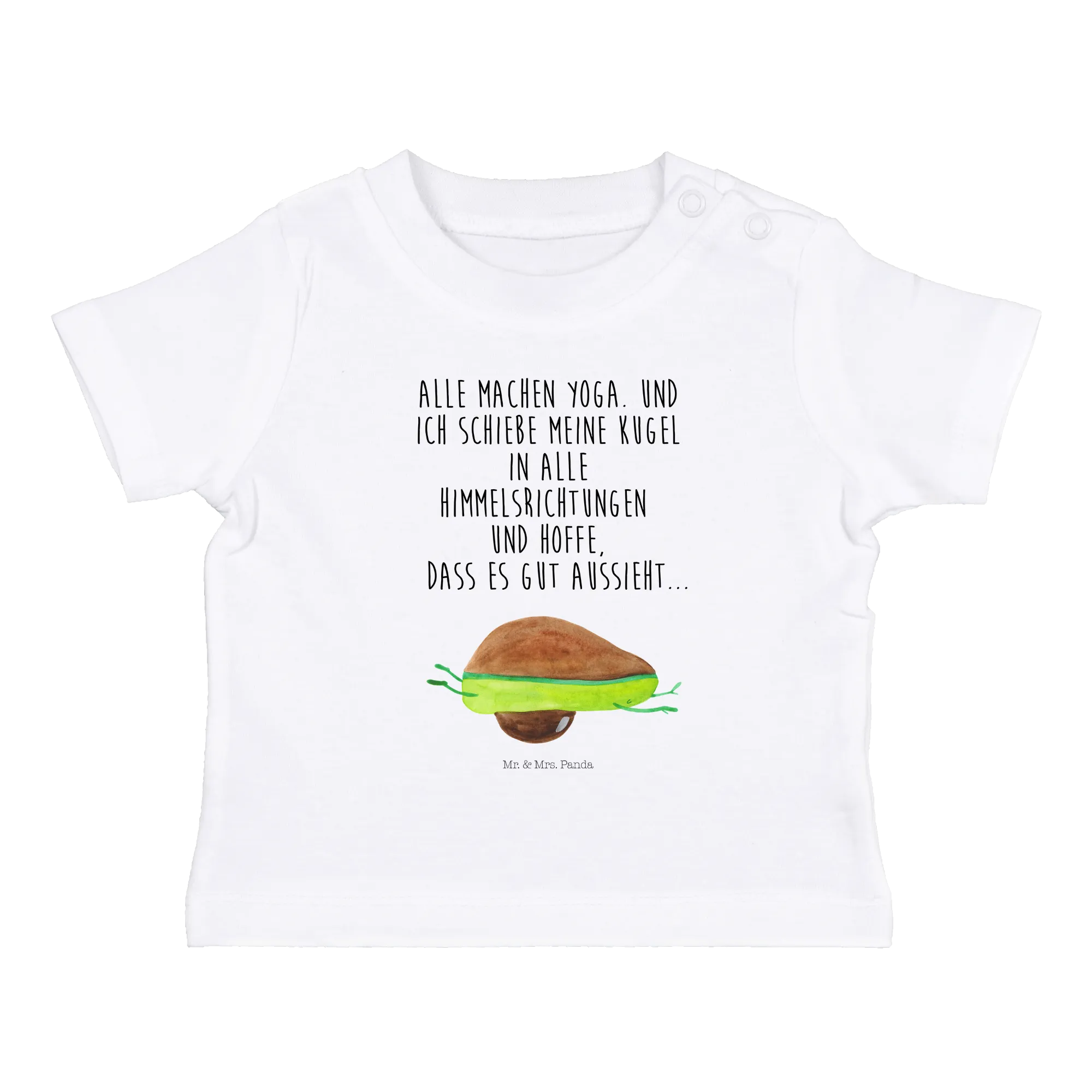 Organic Baby Shirt Avocado Yoga