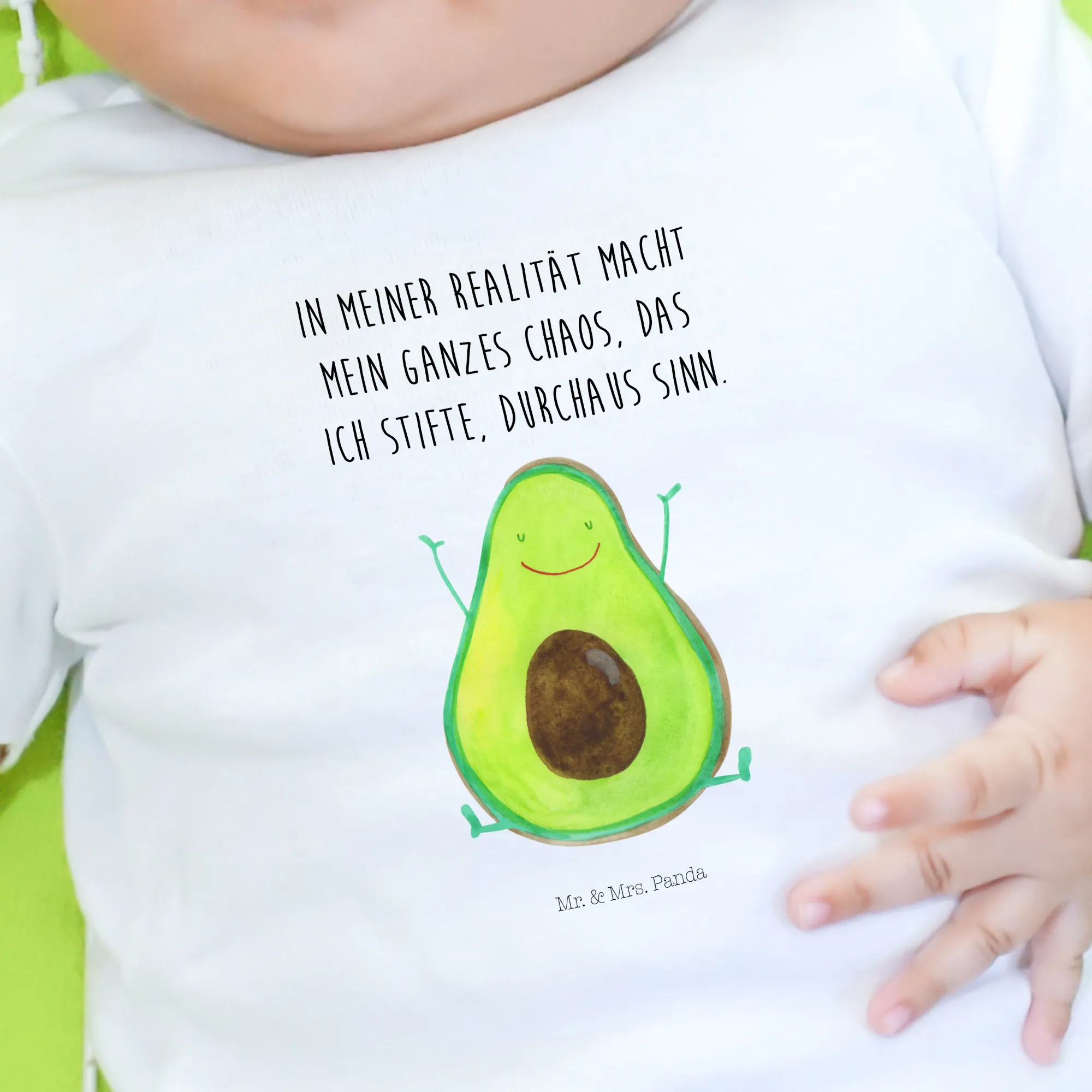 Organic Baby Shirt Avocado Glücklich